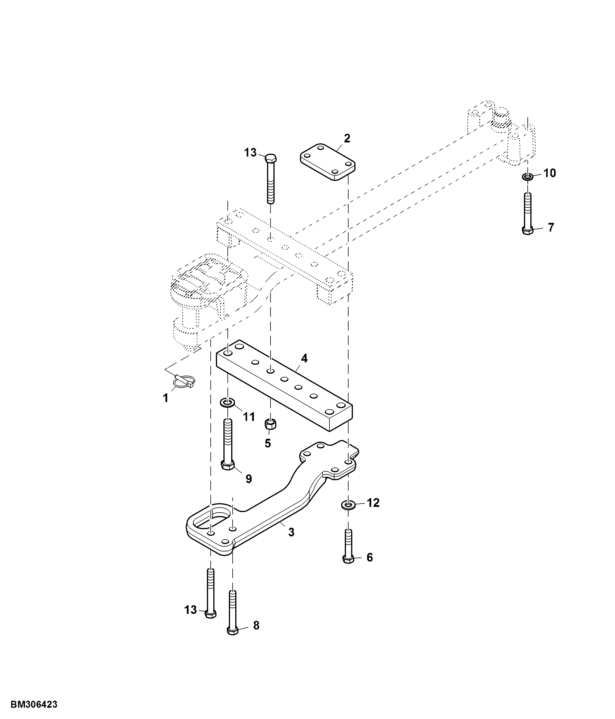 Drawbar Conversion, Category IV to Category IV Heavy Duty