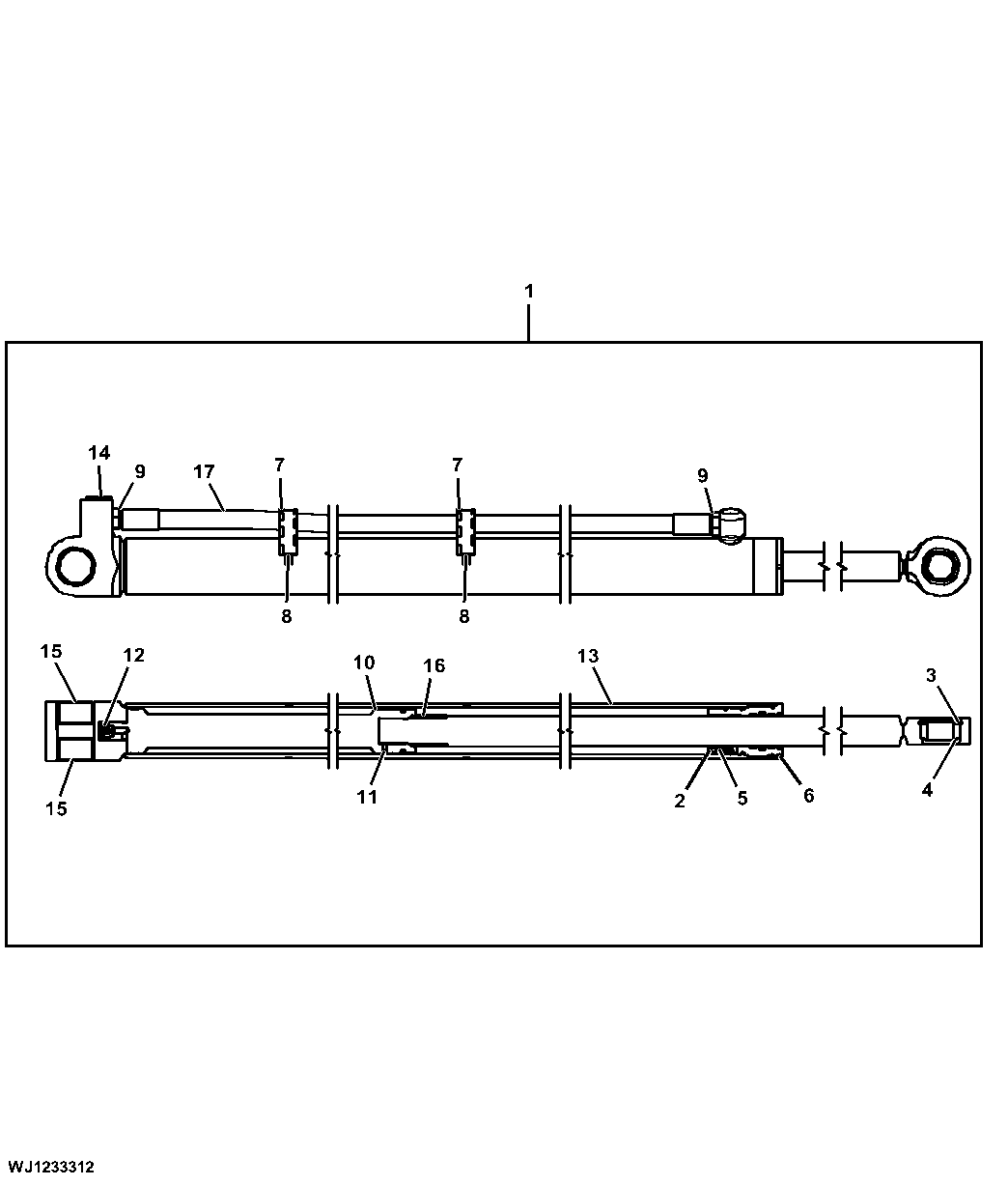 Components, Cylinder, Extension Boom, CH911