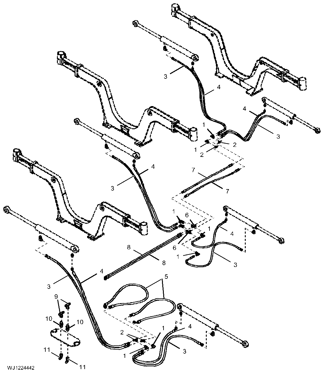 Loadspace Widening Hydraulics, Extra Short Frame (XXXXXX - )