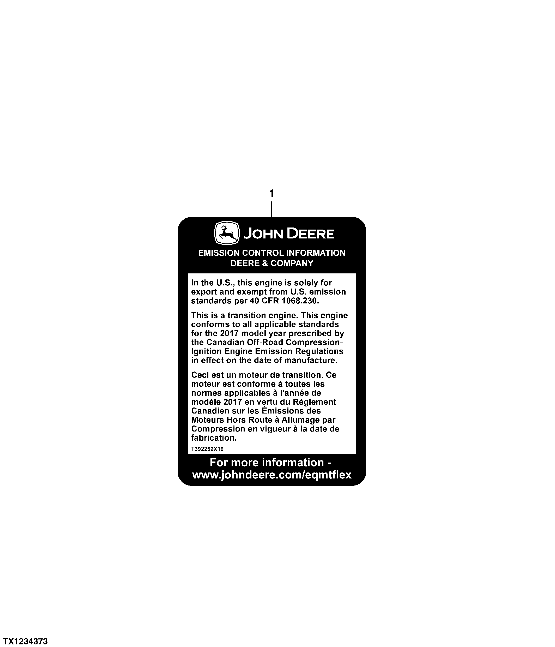 Emissions Flex Label, Canada Only