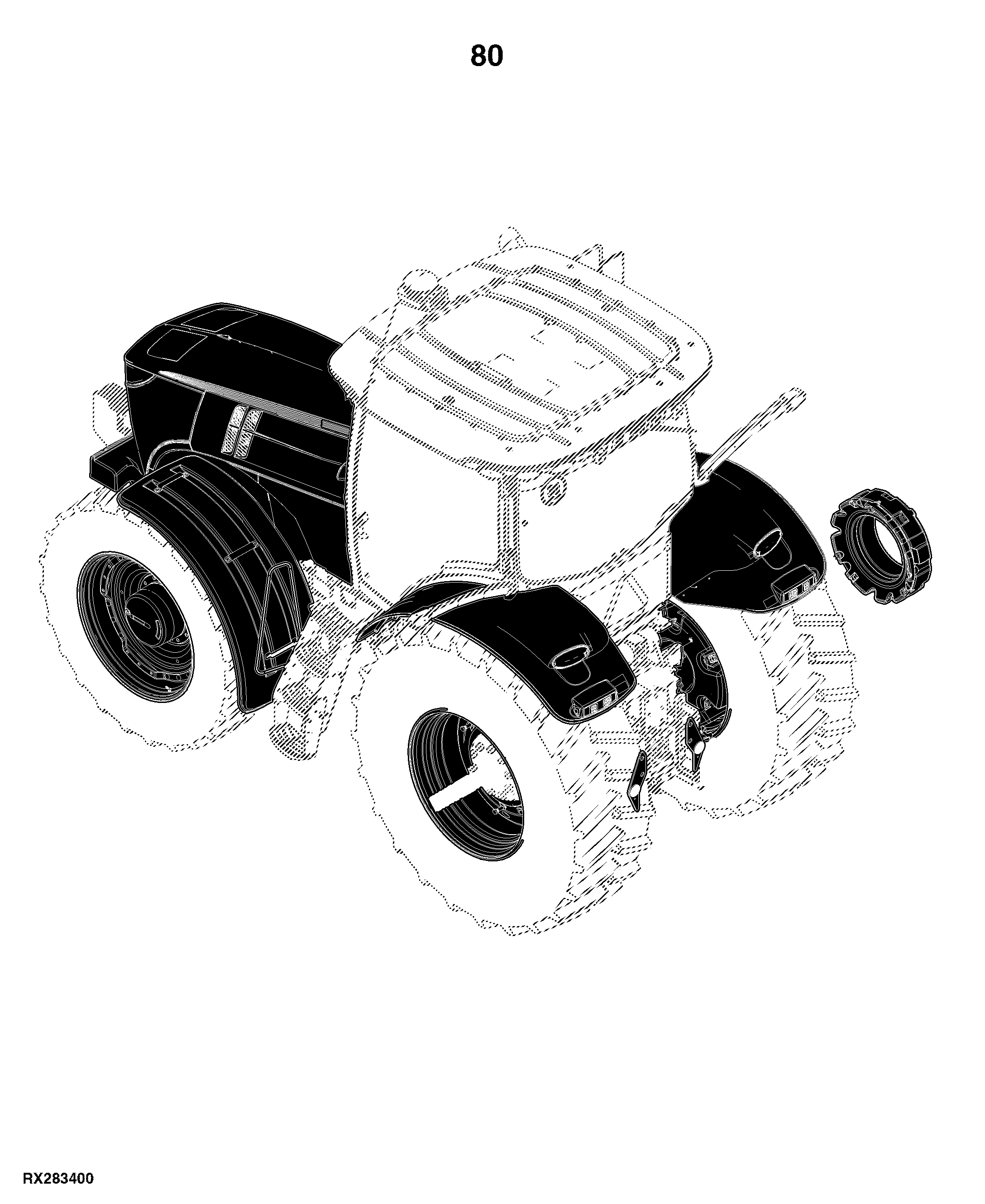 8225R Tractor (S.N. 120000- )(Worldwide Edition)