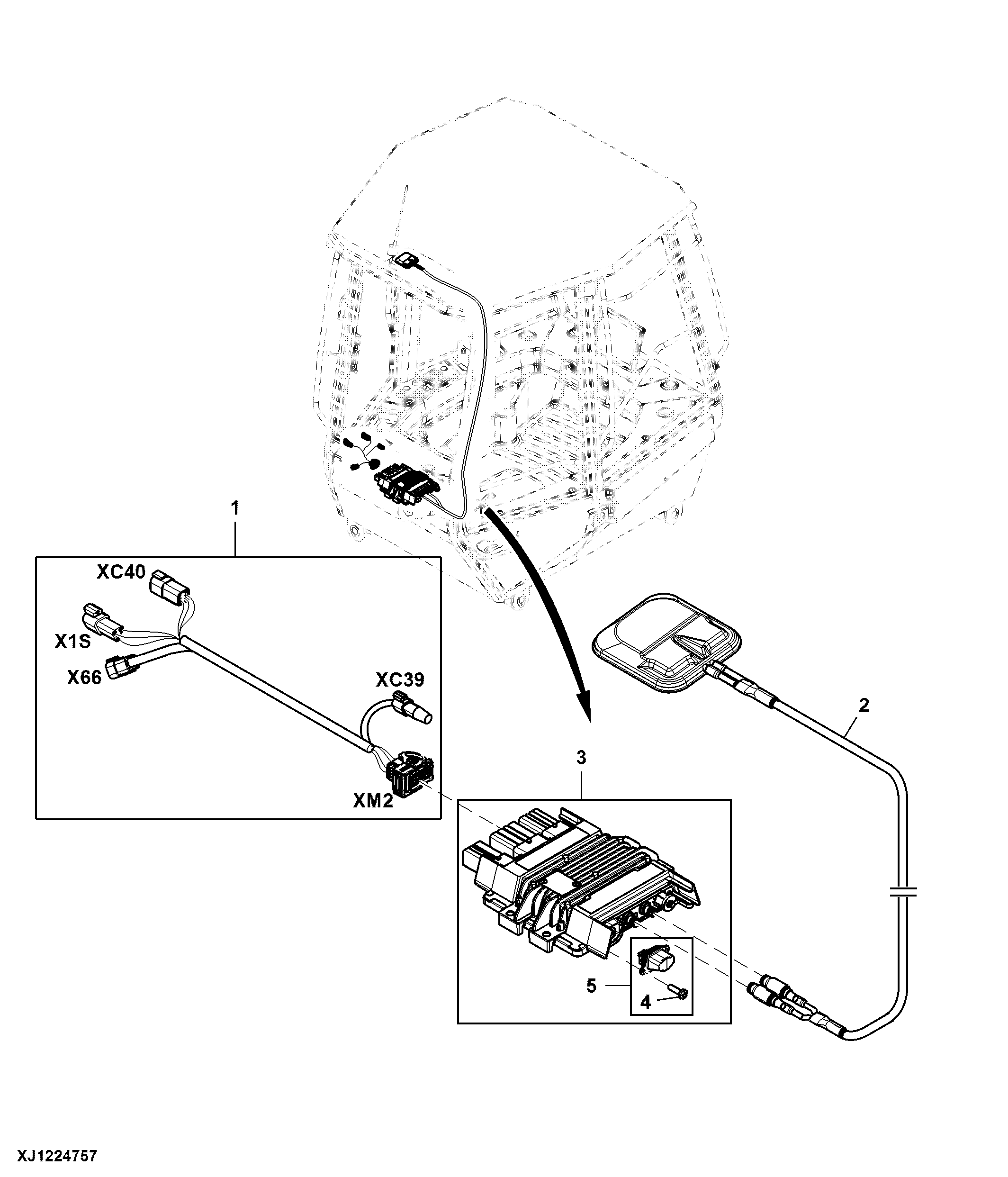 JDLink™ Modular Telematics Gateway (MTG) Controller Mounting and Antenna