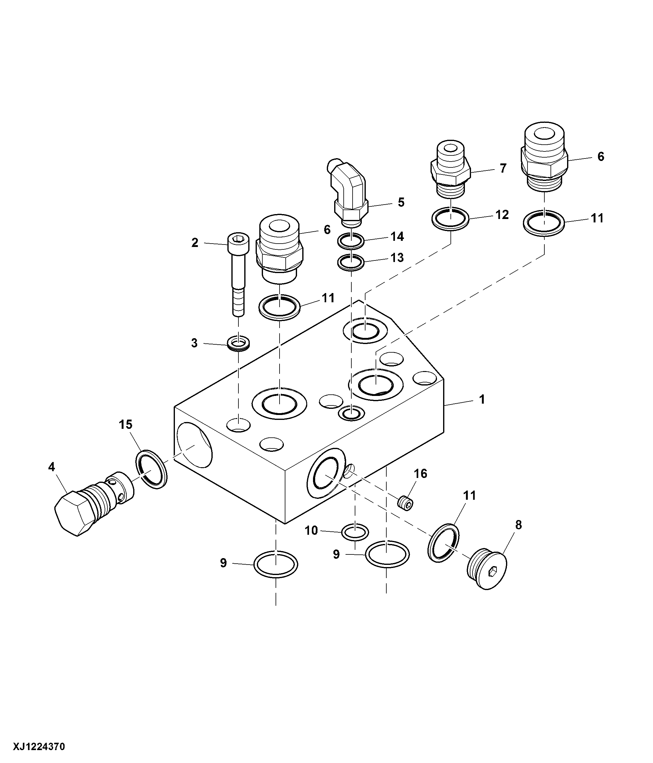 Anti Cavitation Fixed Feed Motor Manifold, LH