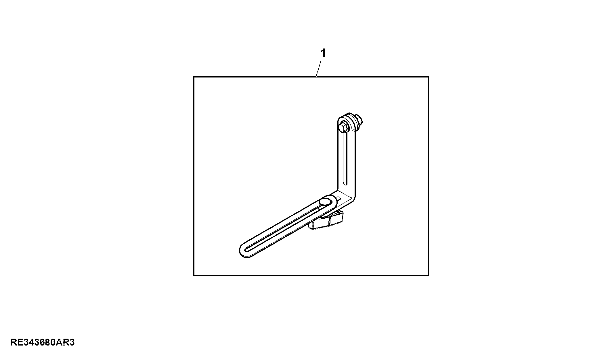Attachment, Accessory Mounting Bracket Kit, Short RH Front or Rear