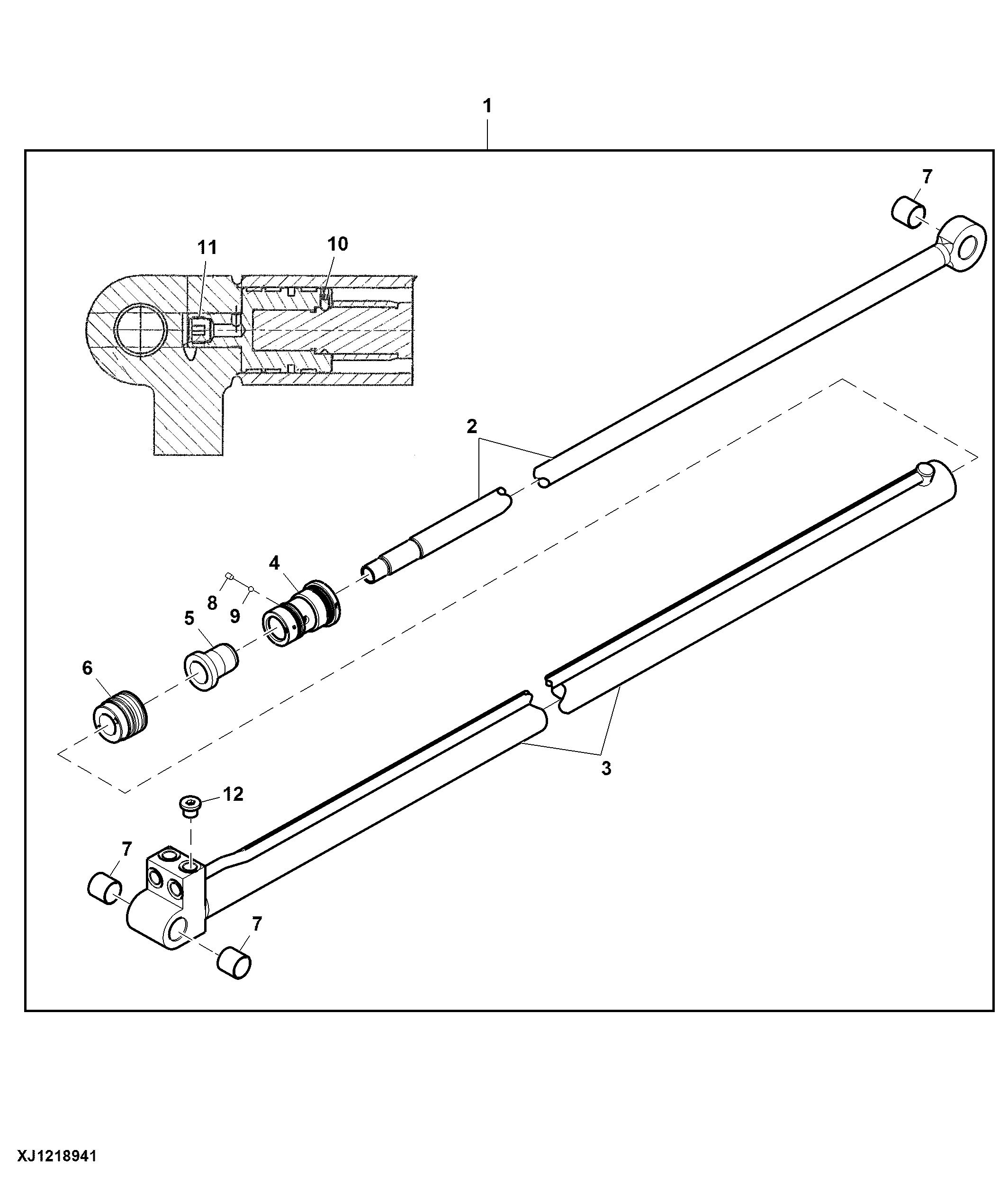 Components, Cylinder, Extension Boom, CF572