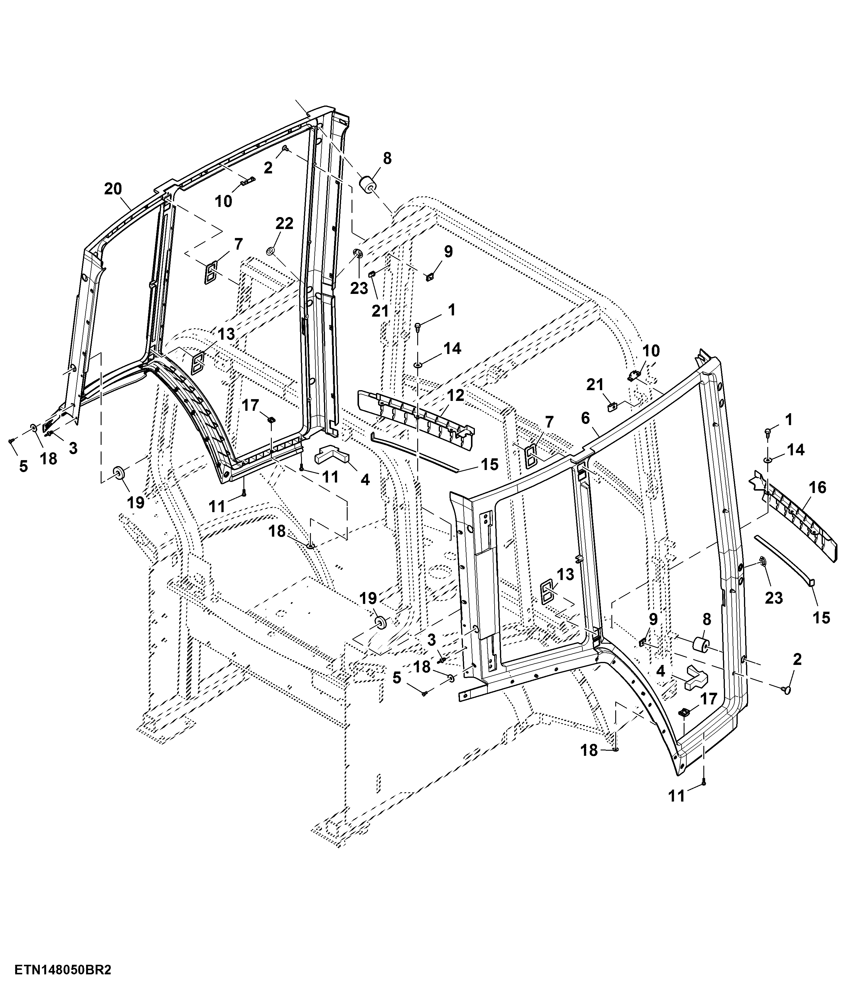 Side Panels, Acoustical Upholstery (010000 - )