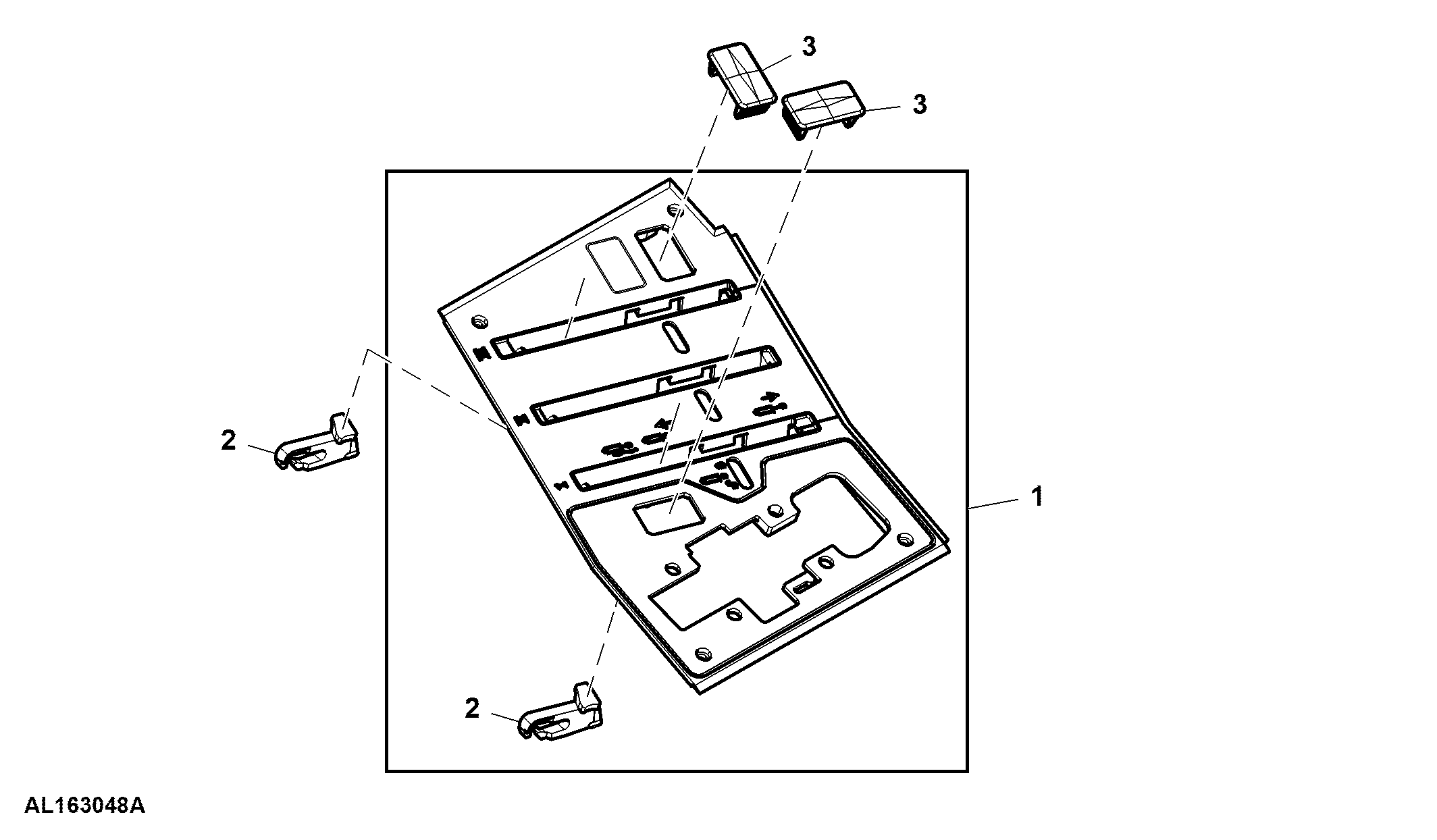 SCV Control Panel, Position I, II and III, W/O Latch