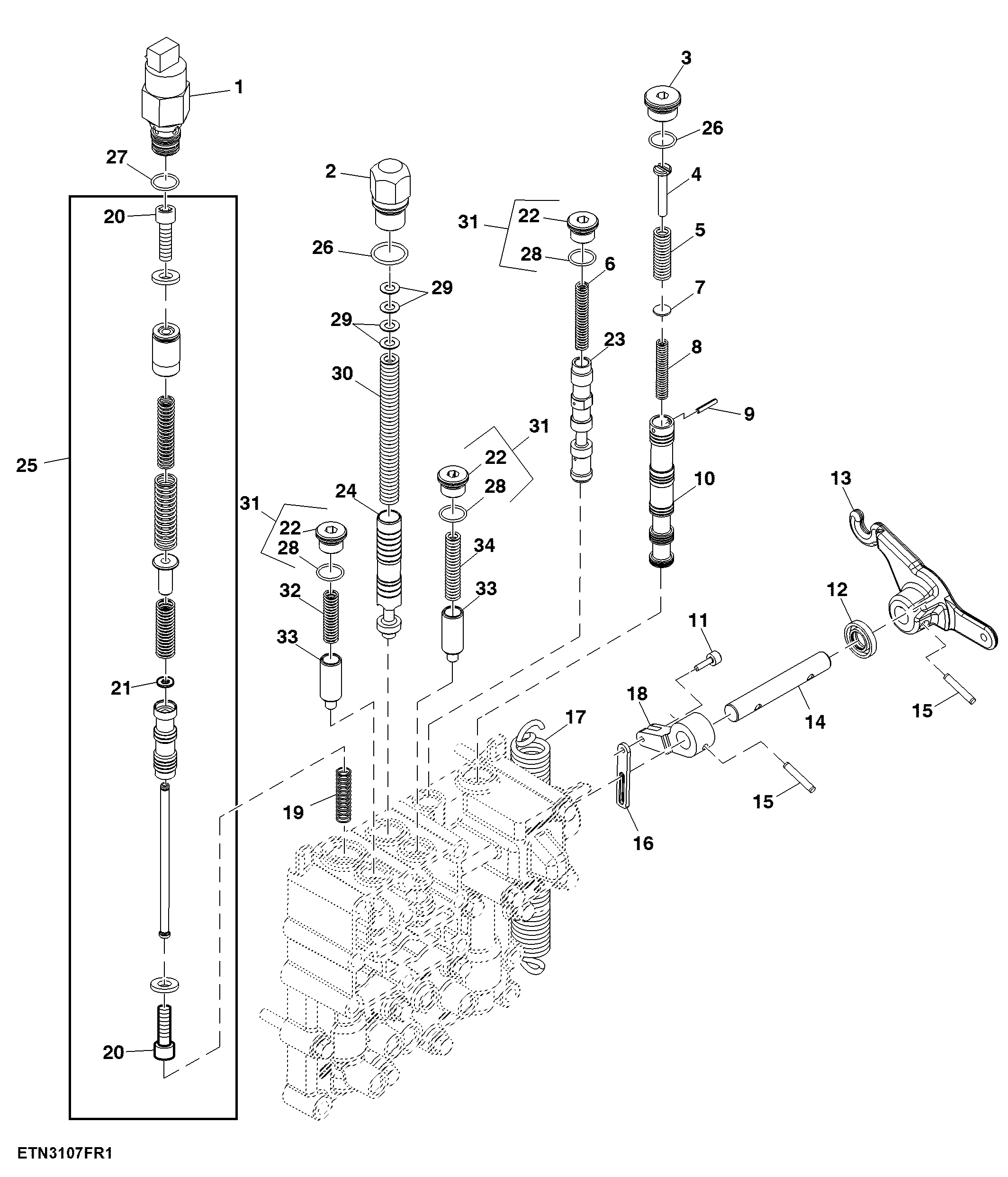 Control Valve Assembly, MFWD, SyncShuttle™ Plus