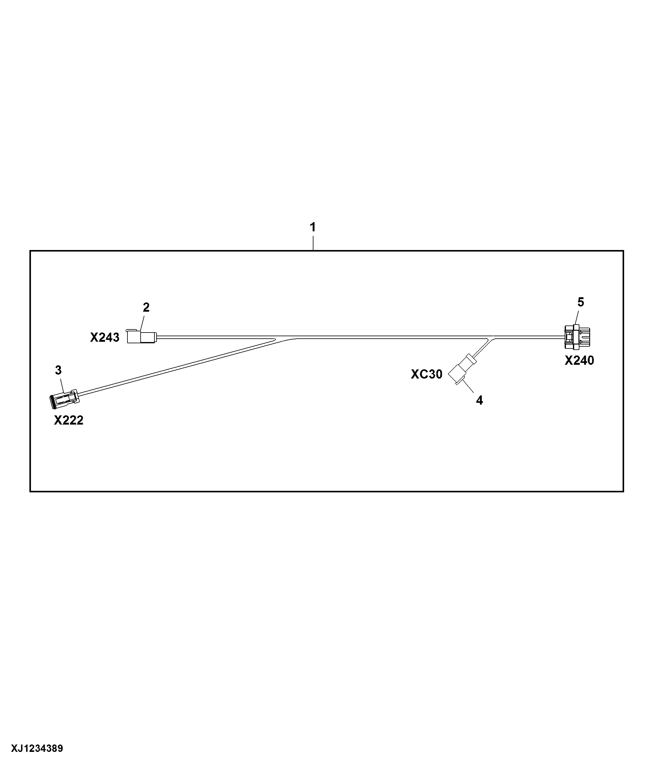 Wiring Harness Components, SID2 Display (002082 - )