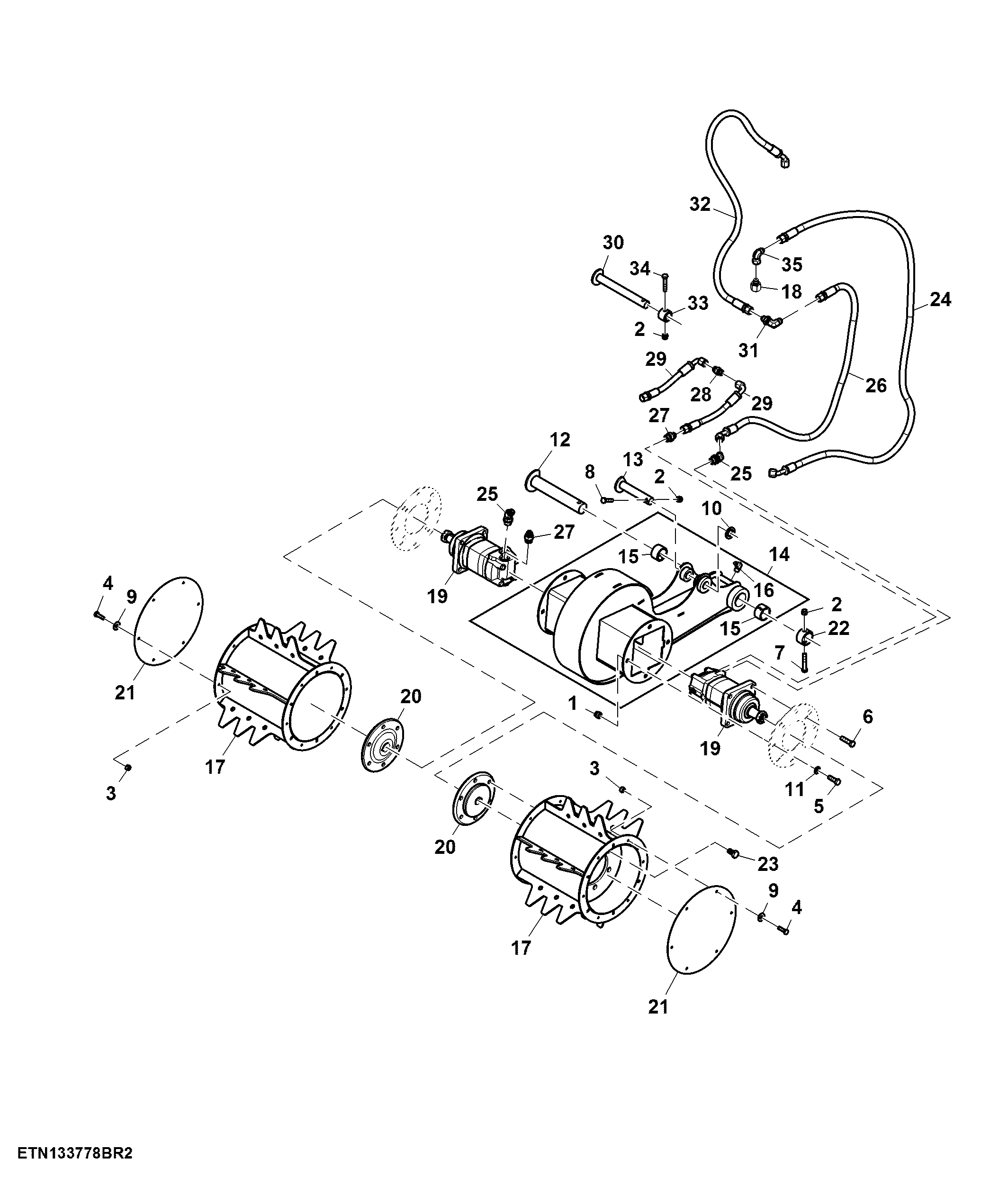 Knockdown Roller Motors and Lines (201001 - )