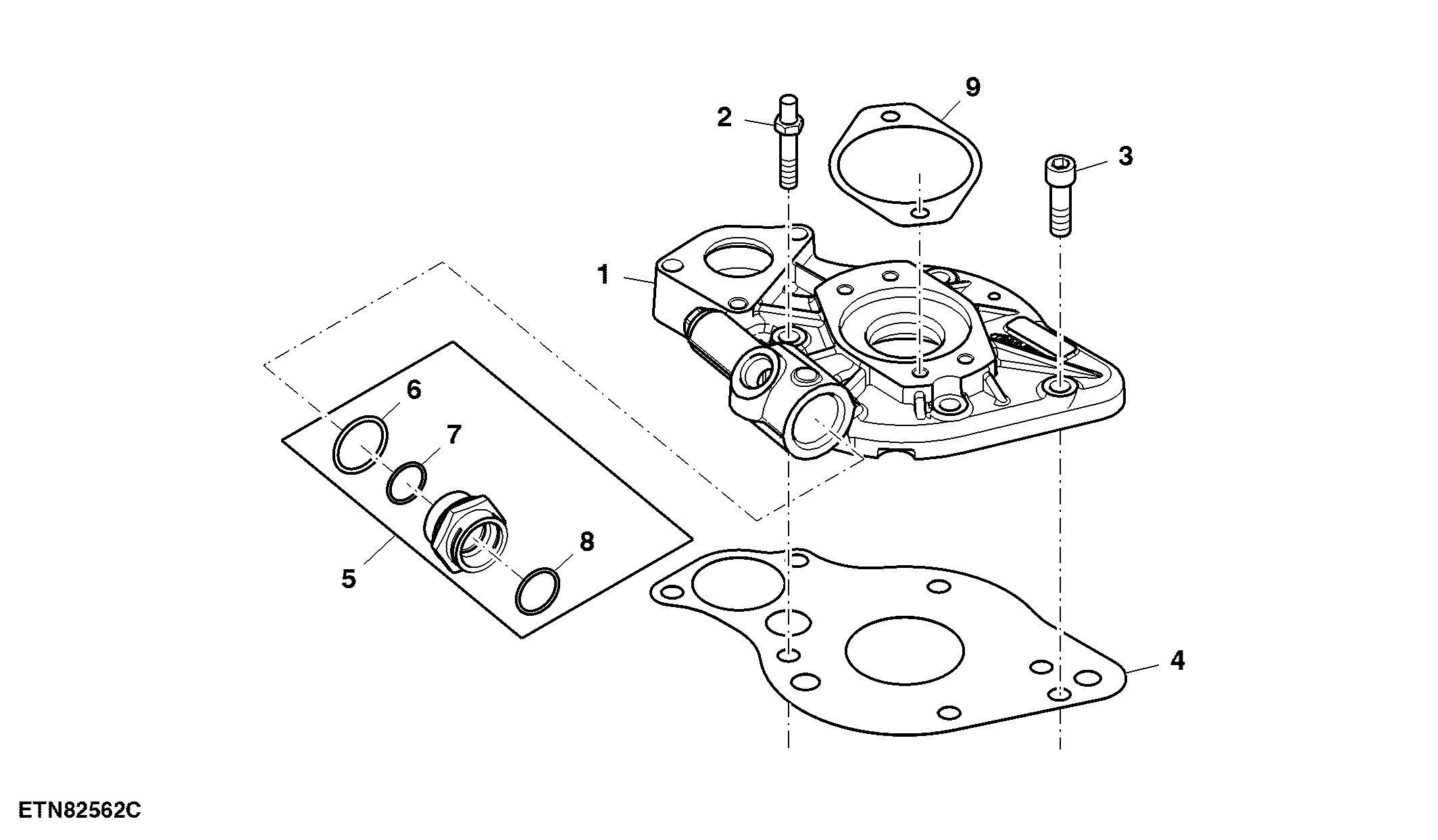 Mounting Parts, Hydraulic Pump, W/ PC-Hydraulics