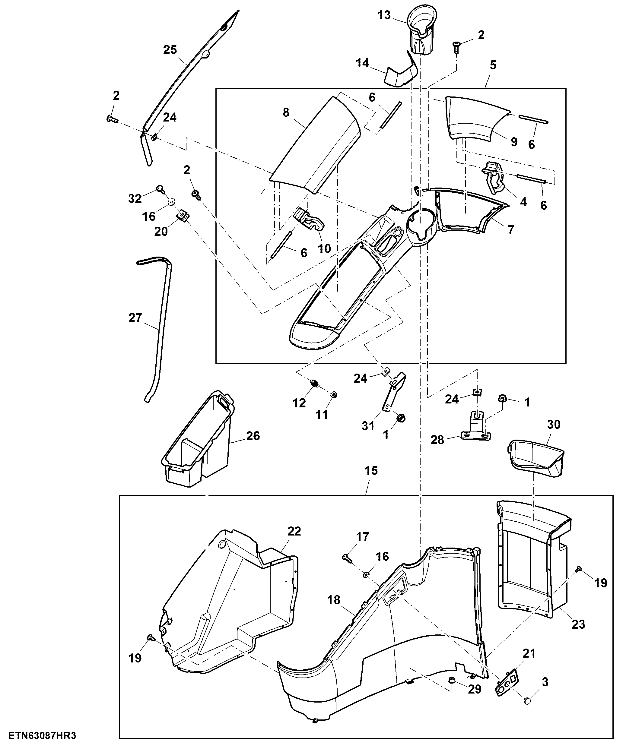 Acoustical Upholstery, Rear, Right, W/ Storage
