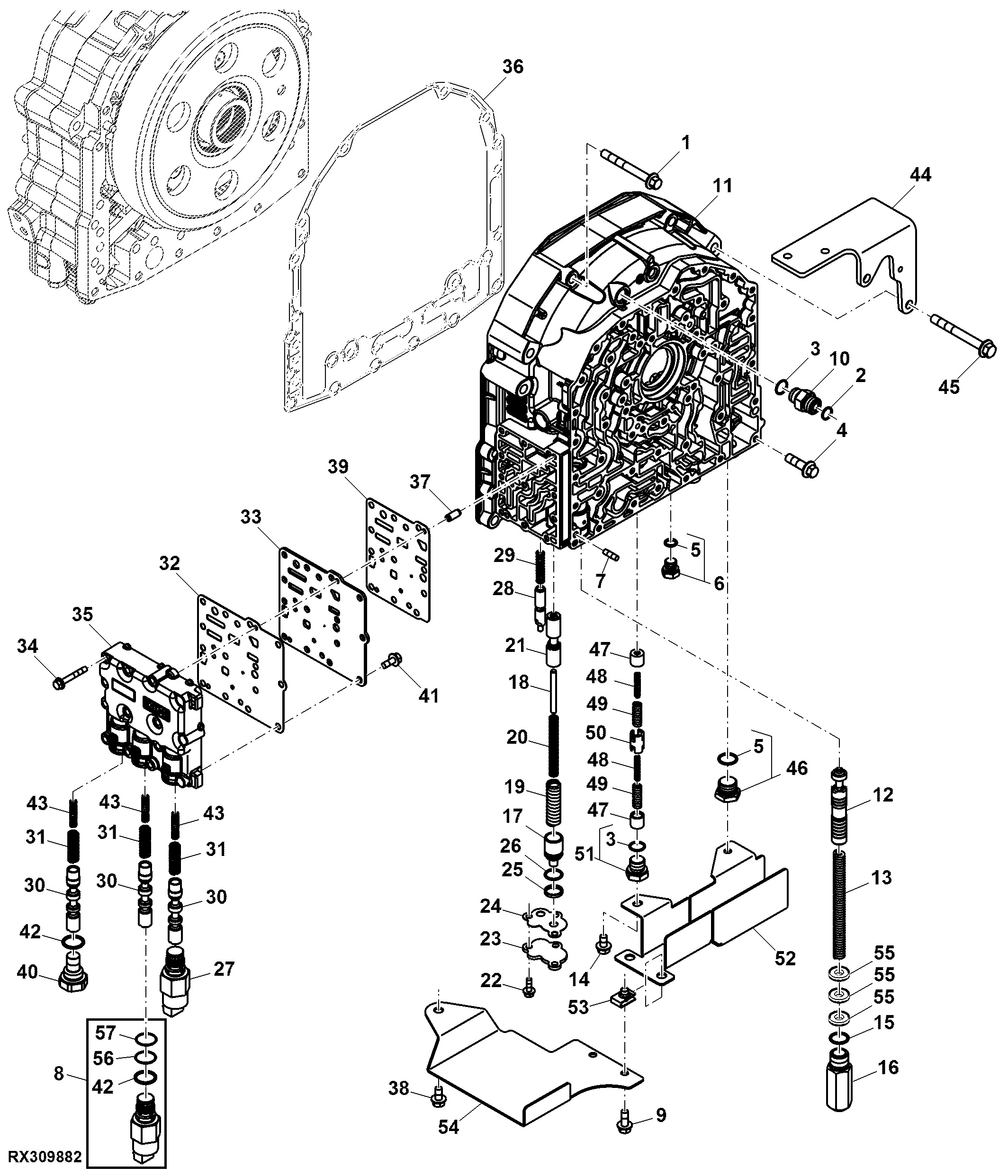 Transmission Front Cover, PowrQuad™ / AutoQuad™