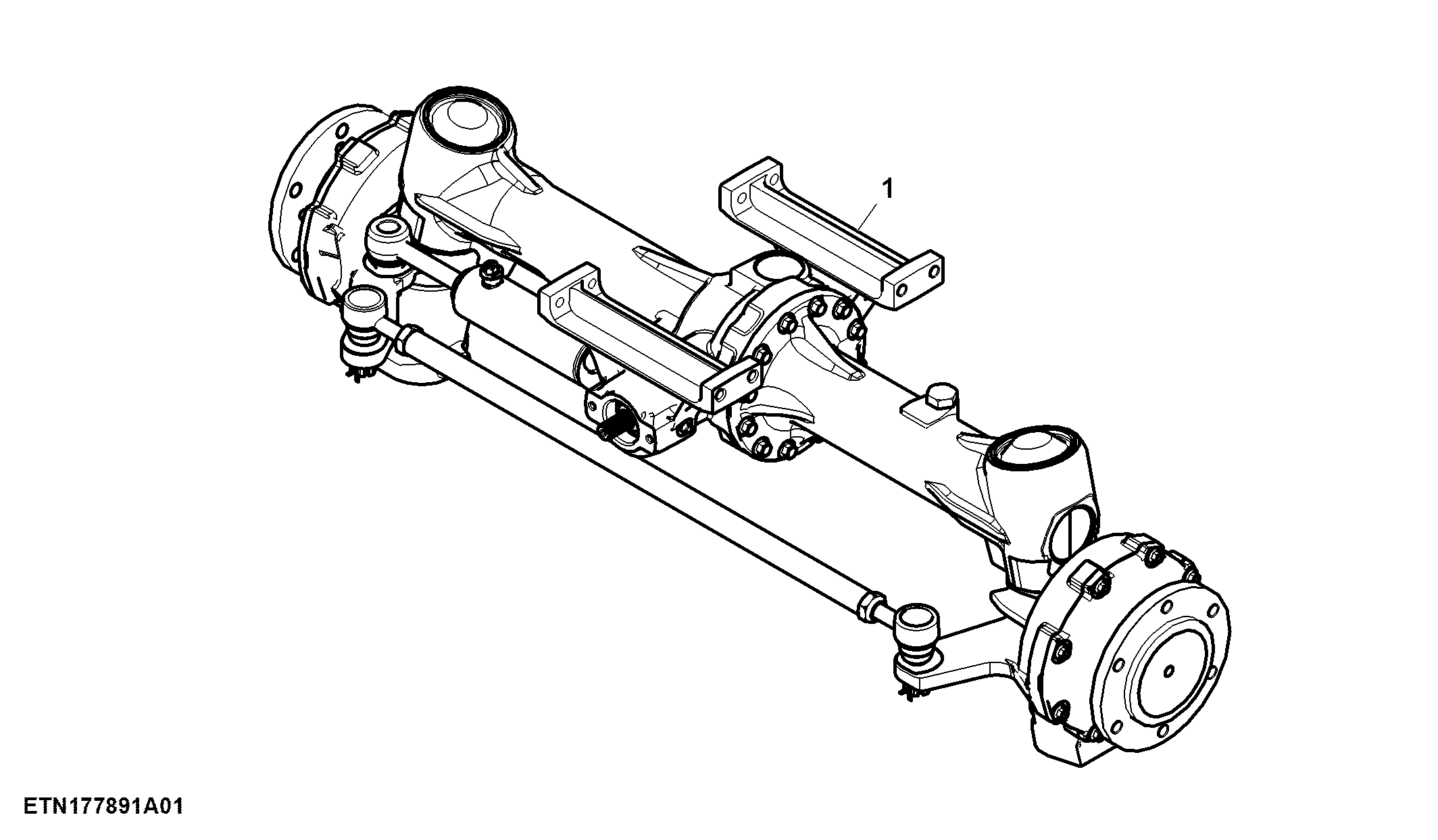 Front Axle, MFWD, Light Duty