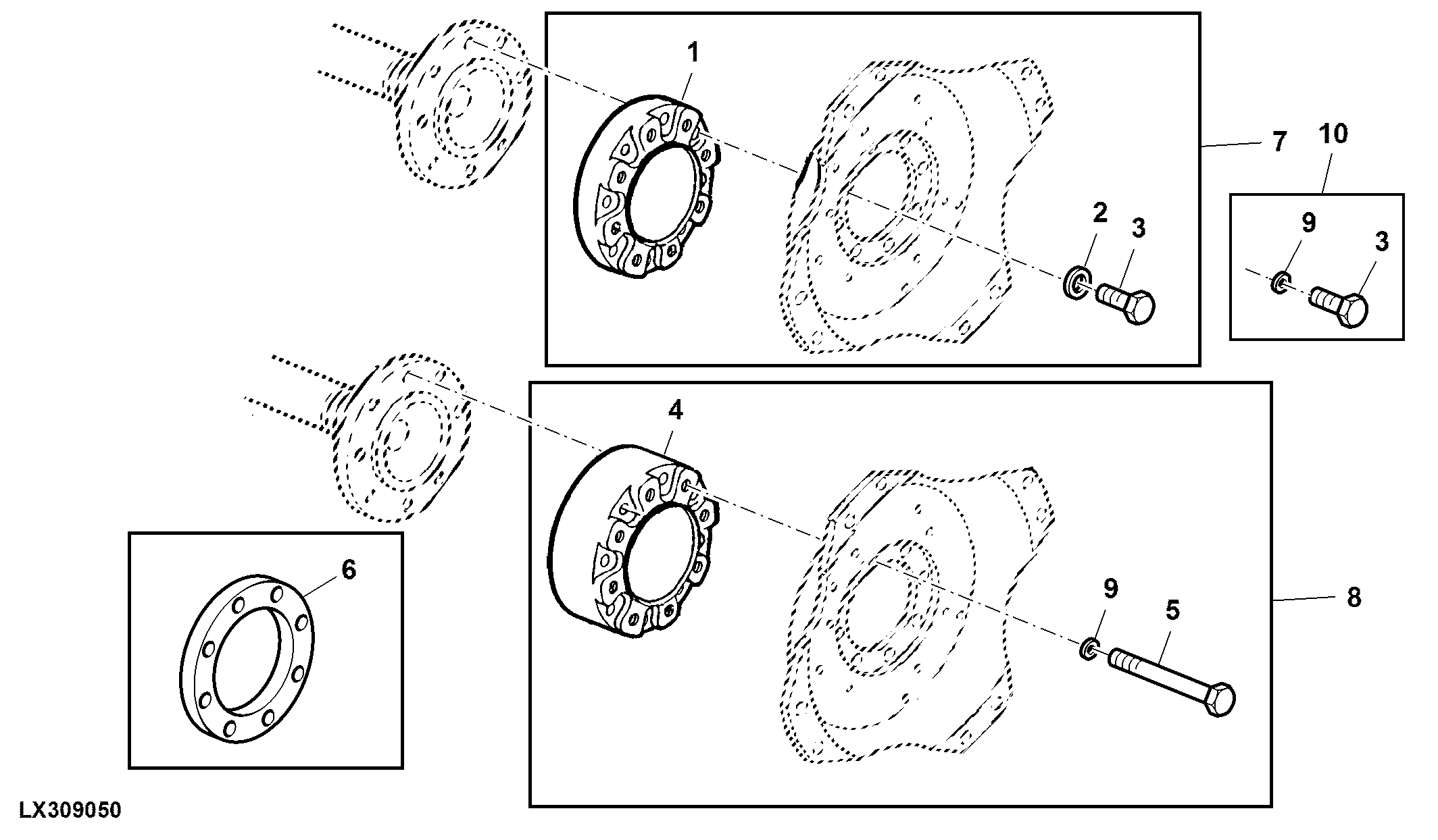 SPACER FOR INCREASED TREAD WIDTH (REAR AXLE)