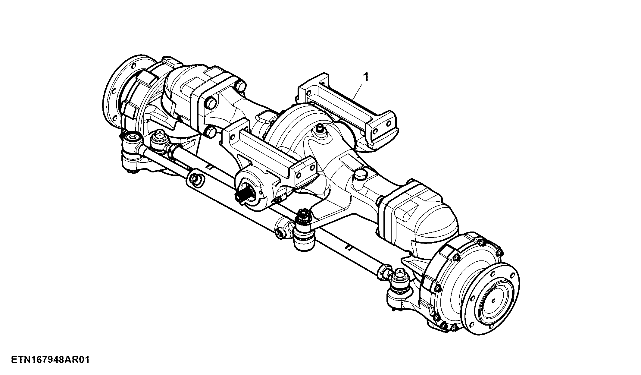 Front Axle, MFWD, Heavy Duty