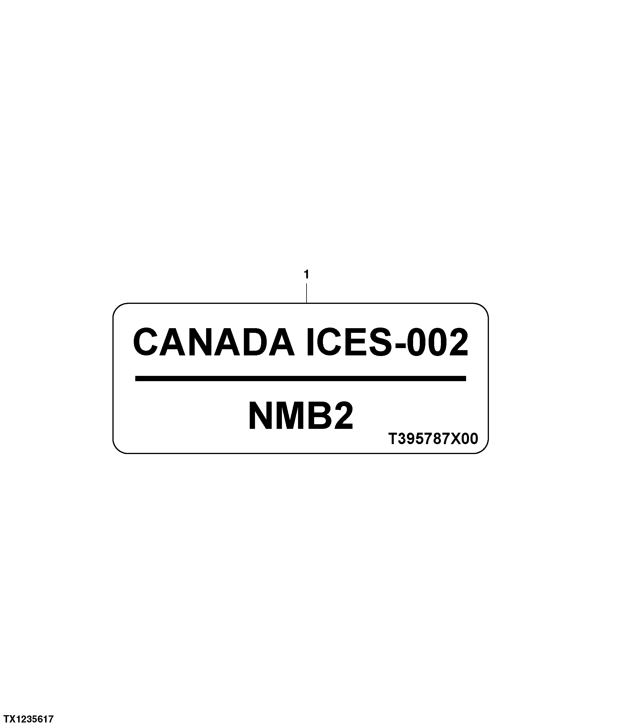 Electromagnetic Compatibility (EMC) Decal, Canada Only