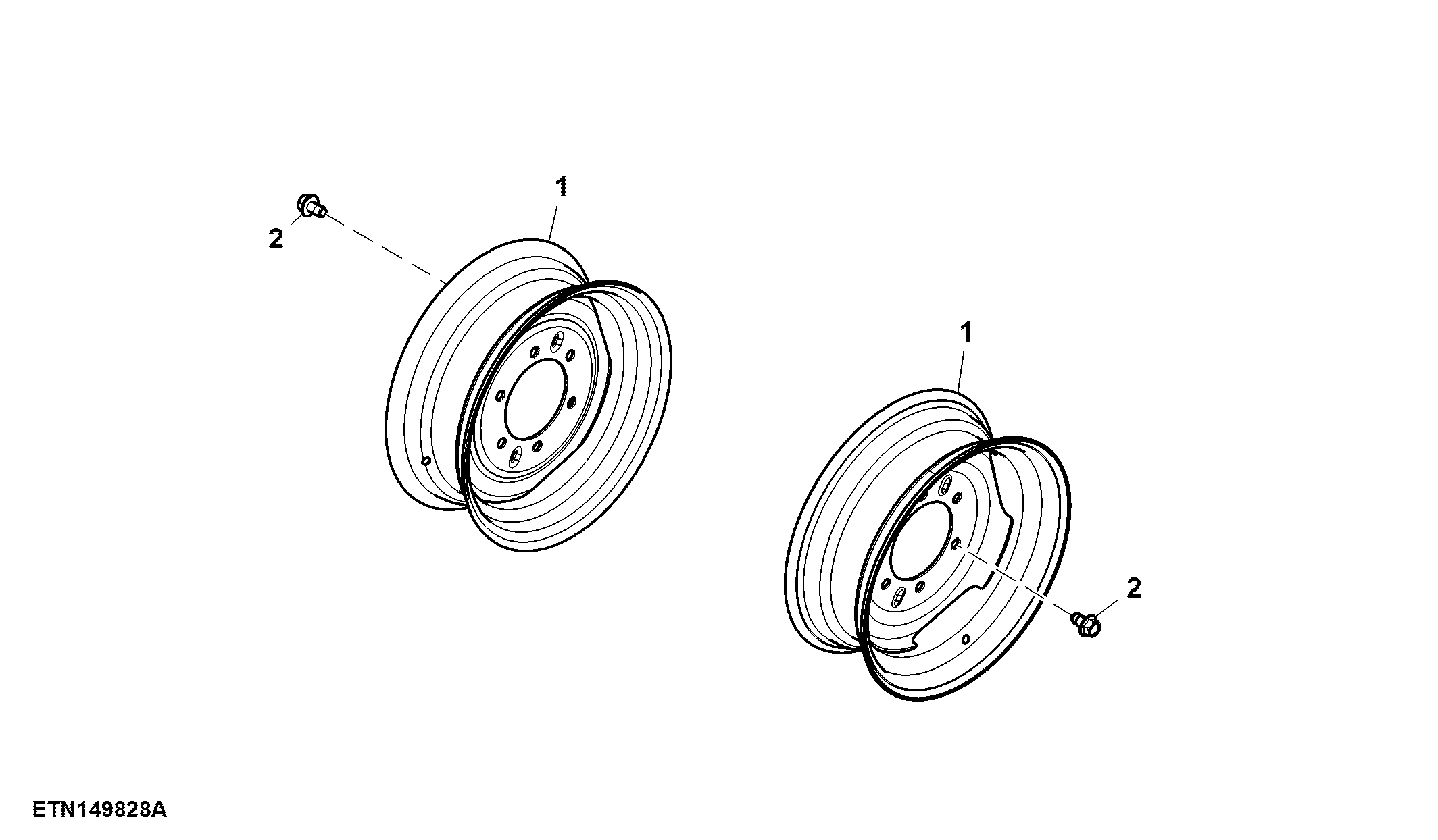 Front Wheels, W5 X D14 ( - 009510)