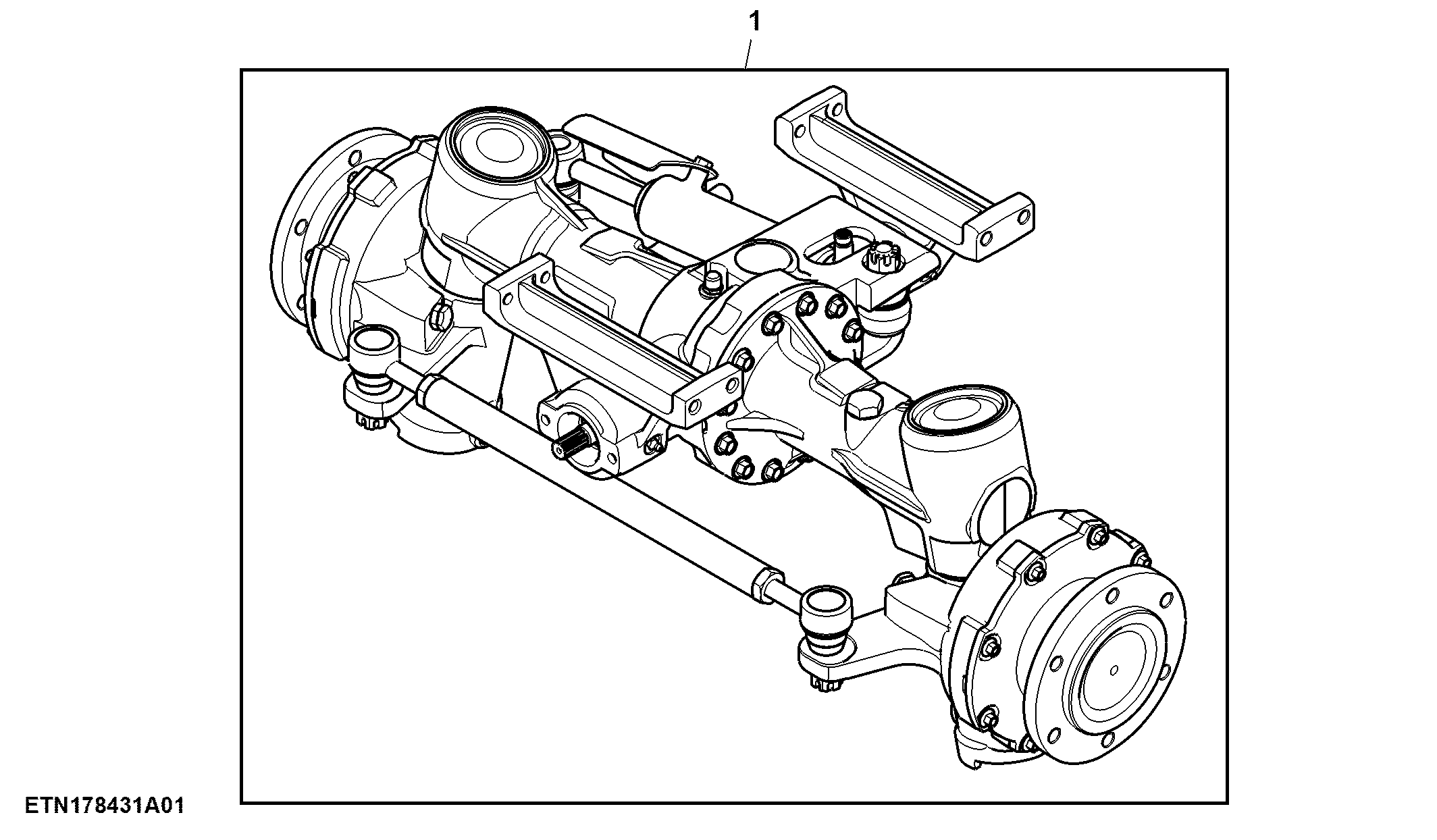Front Axle, MFWD ( - 009510)