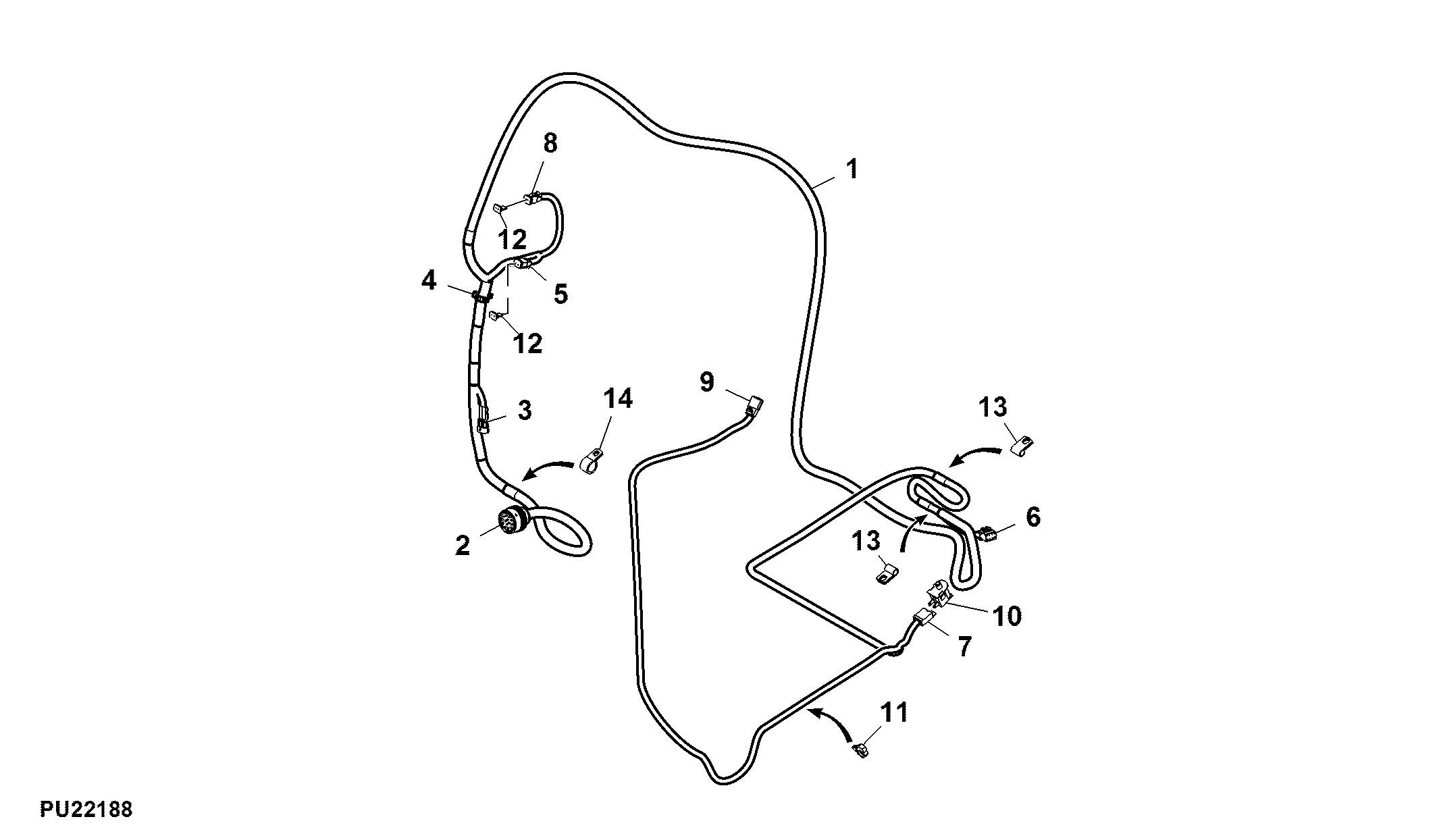 Harness, High Dump Hopper (030001 - 070000)