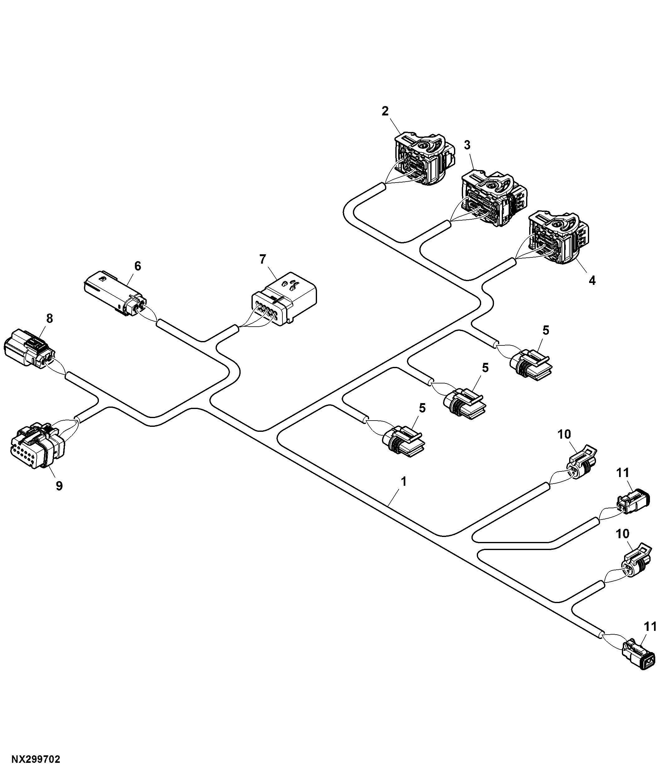 Down Pressure Wiring Harness, TruSet™ (770101 - )