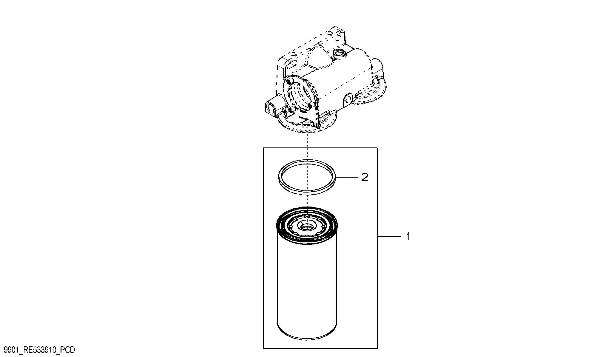 9901 Fuel Filter Element Service Kit