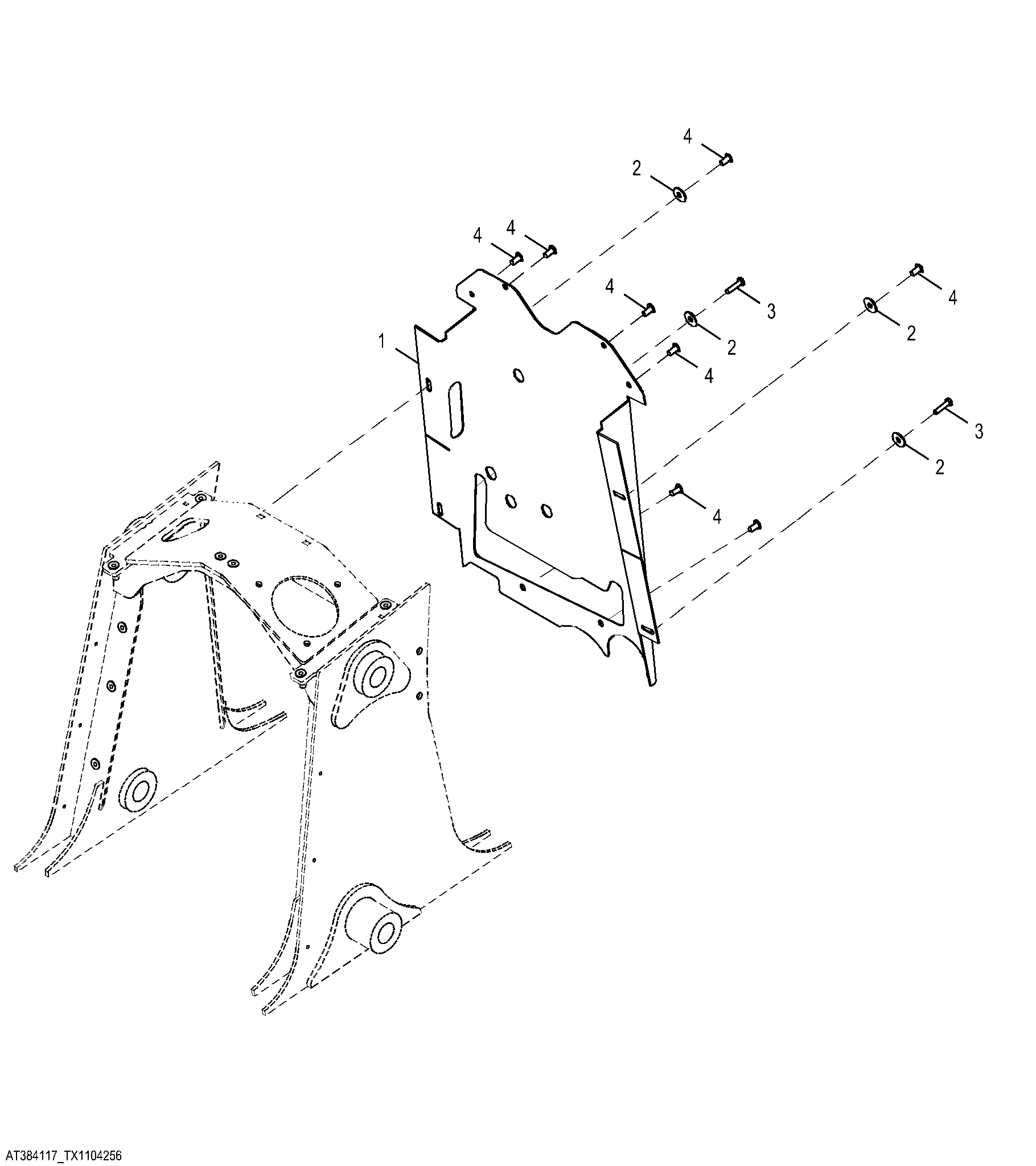 Isolator Seal - Front Cab, Canopy, and 1/4 Cab
