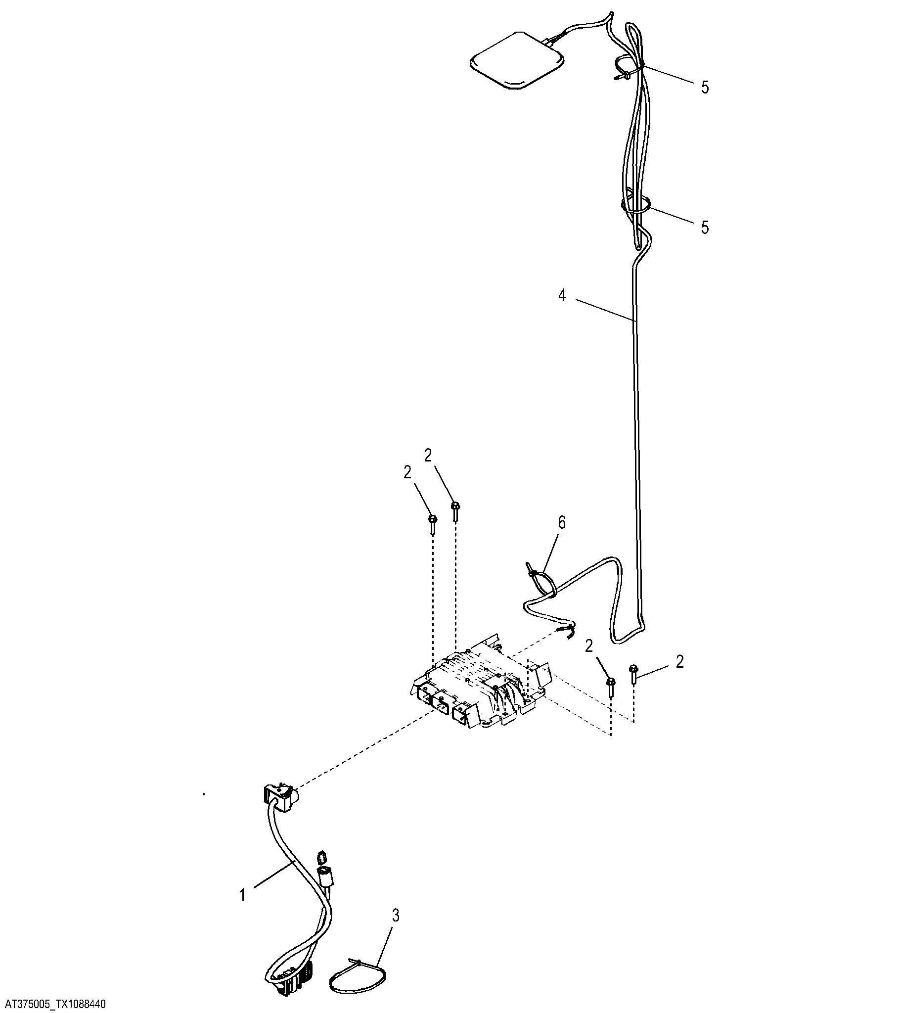 JDLink™ Modular Telematics Gateway (MTG) Controller Mounting and Antenna, 3G (634722 - )