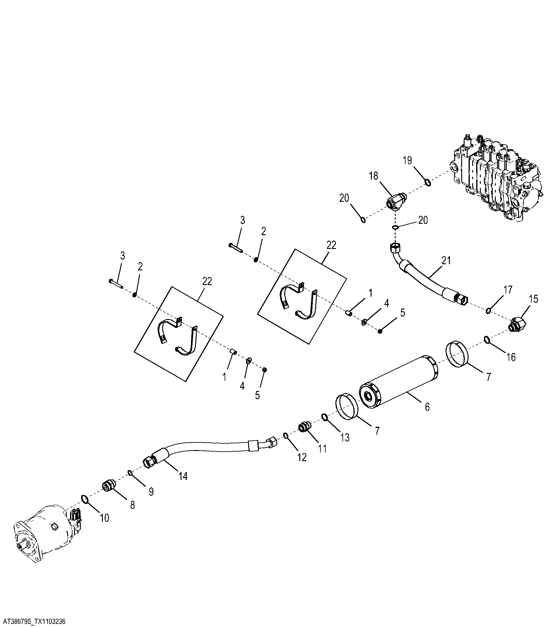 Attenuator Hydraulics with Cab, 7-Function Backhoe Valve