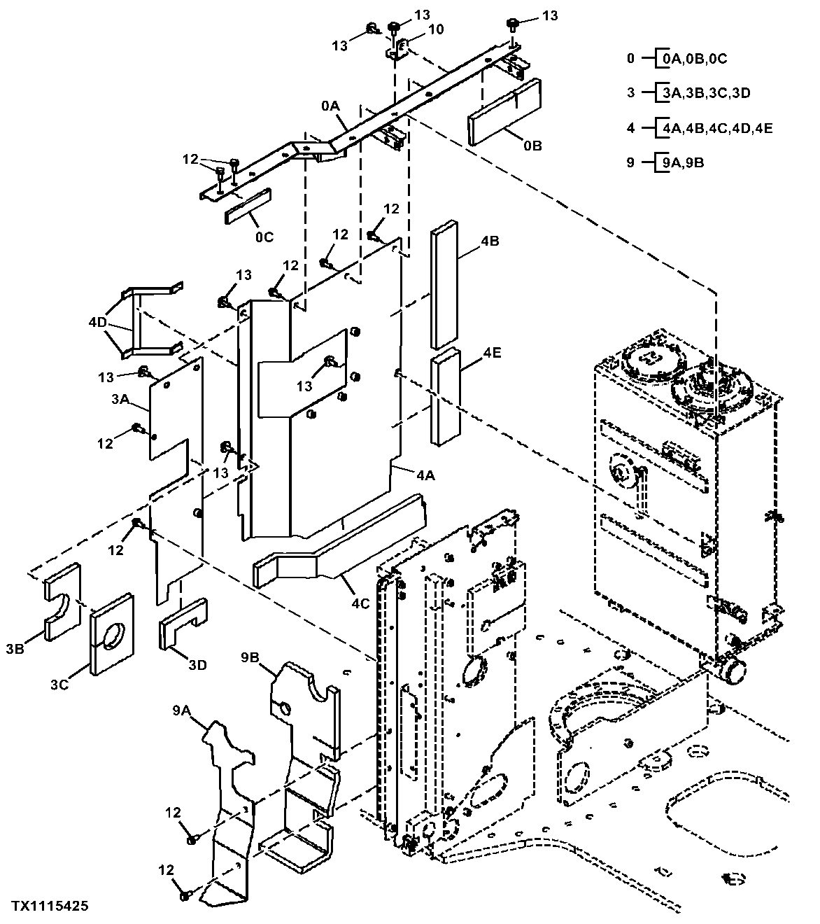 Hydraulic Reservoir and Engine Compartment Door Covers