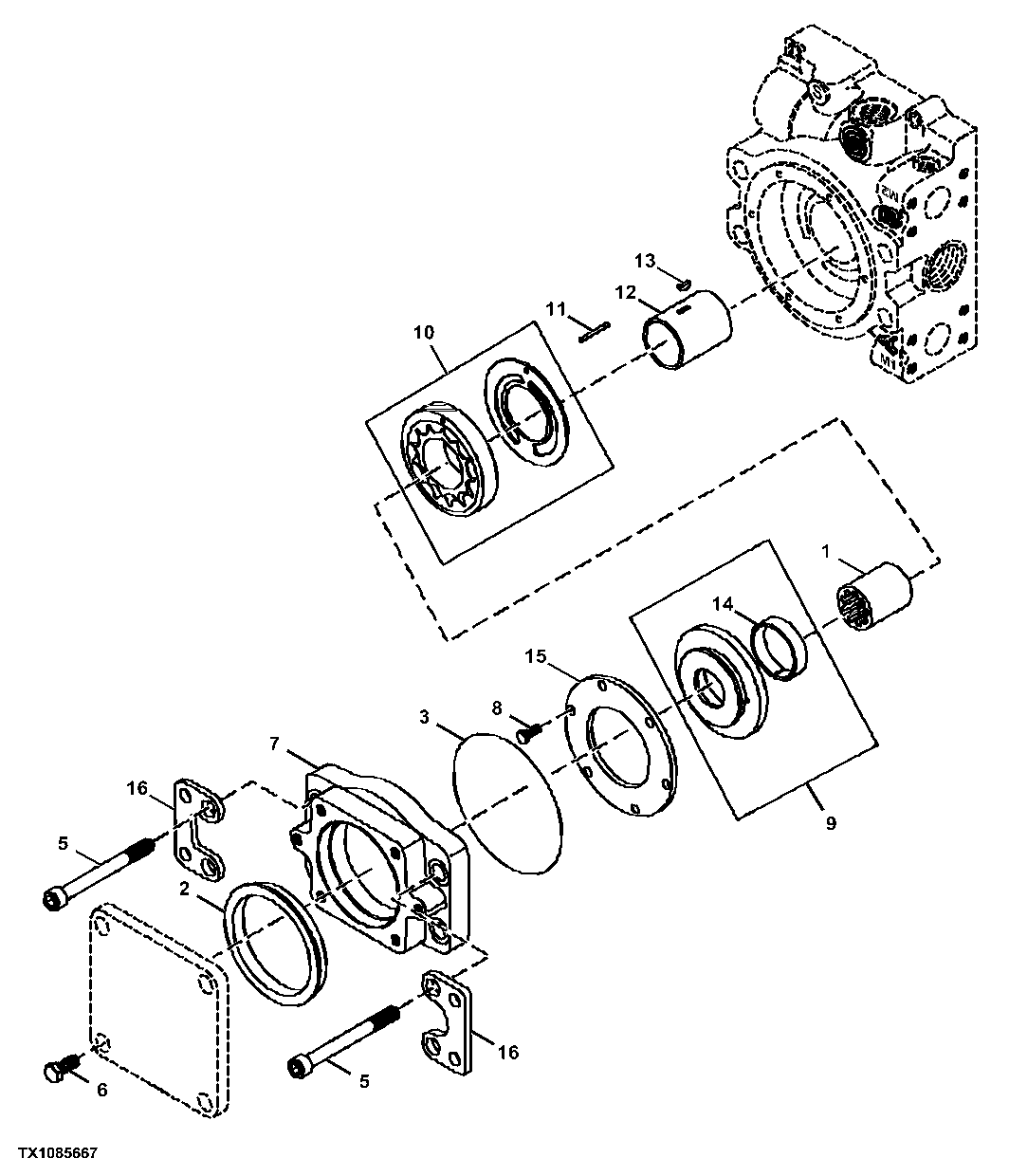 Hydrostatic Pump Charging System and Filtration Manifold