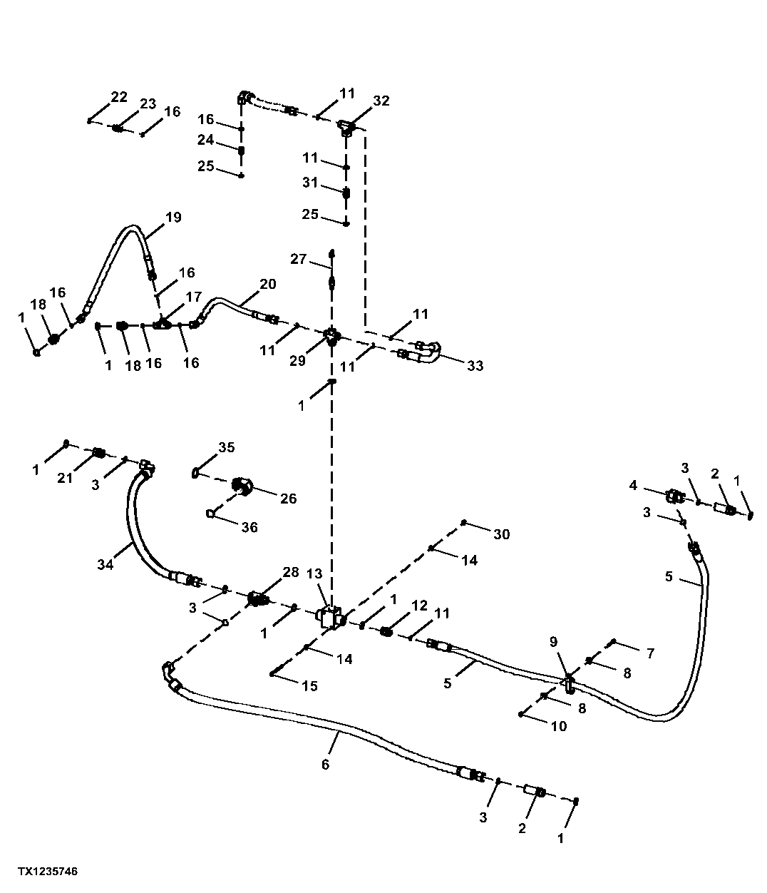 TRANSMISSION COOLER BYPASS PLUMBING(SER. NO. -908629)