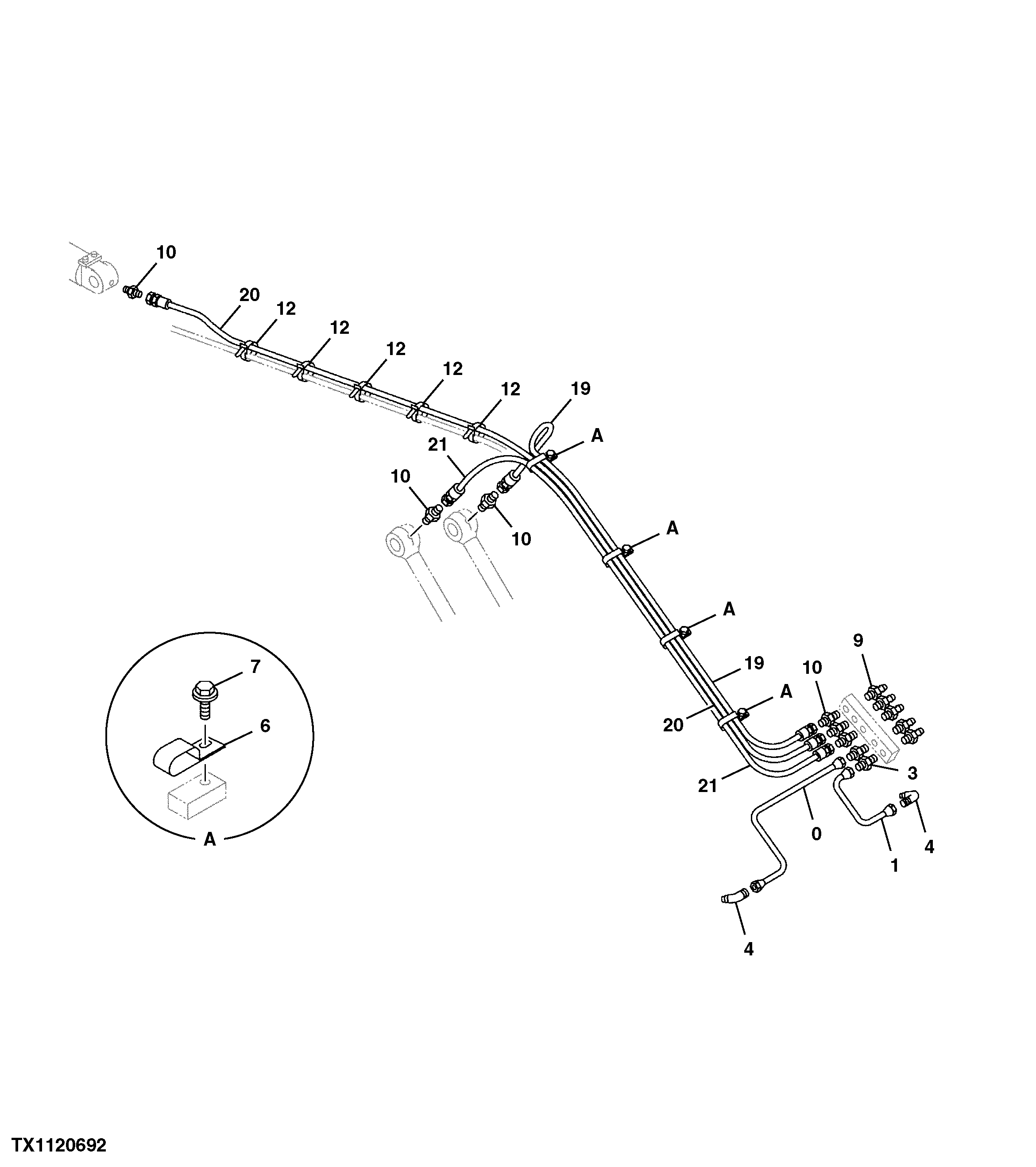Lubrication System (1 of 2) (Super Long Front, 22 m Arm)