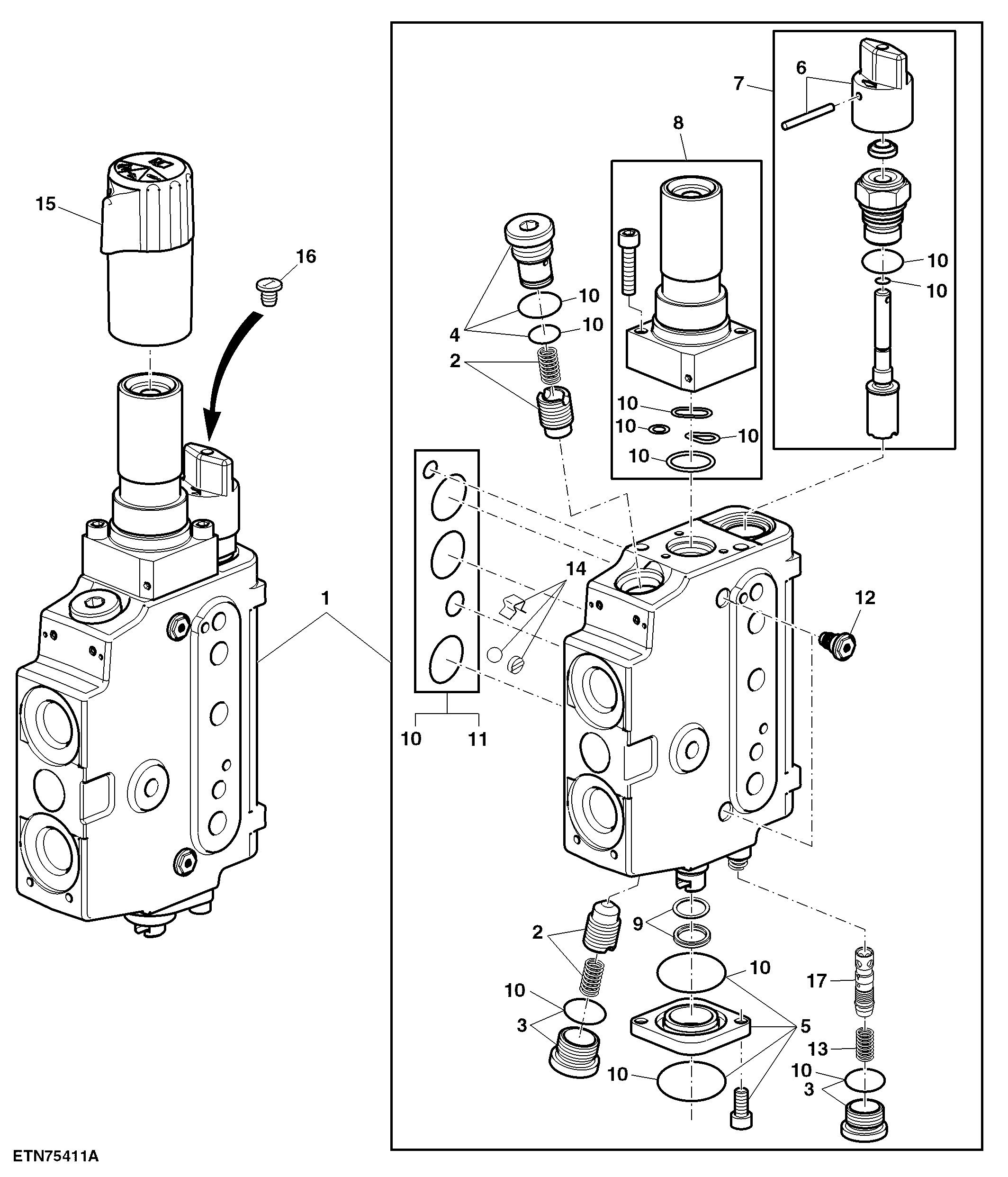 Mechanically Operated Control Valve, M-SCV, 350 Series, Position II