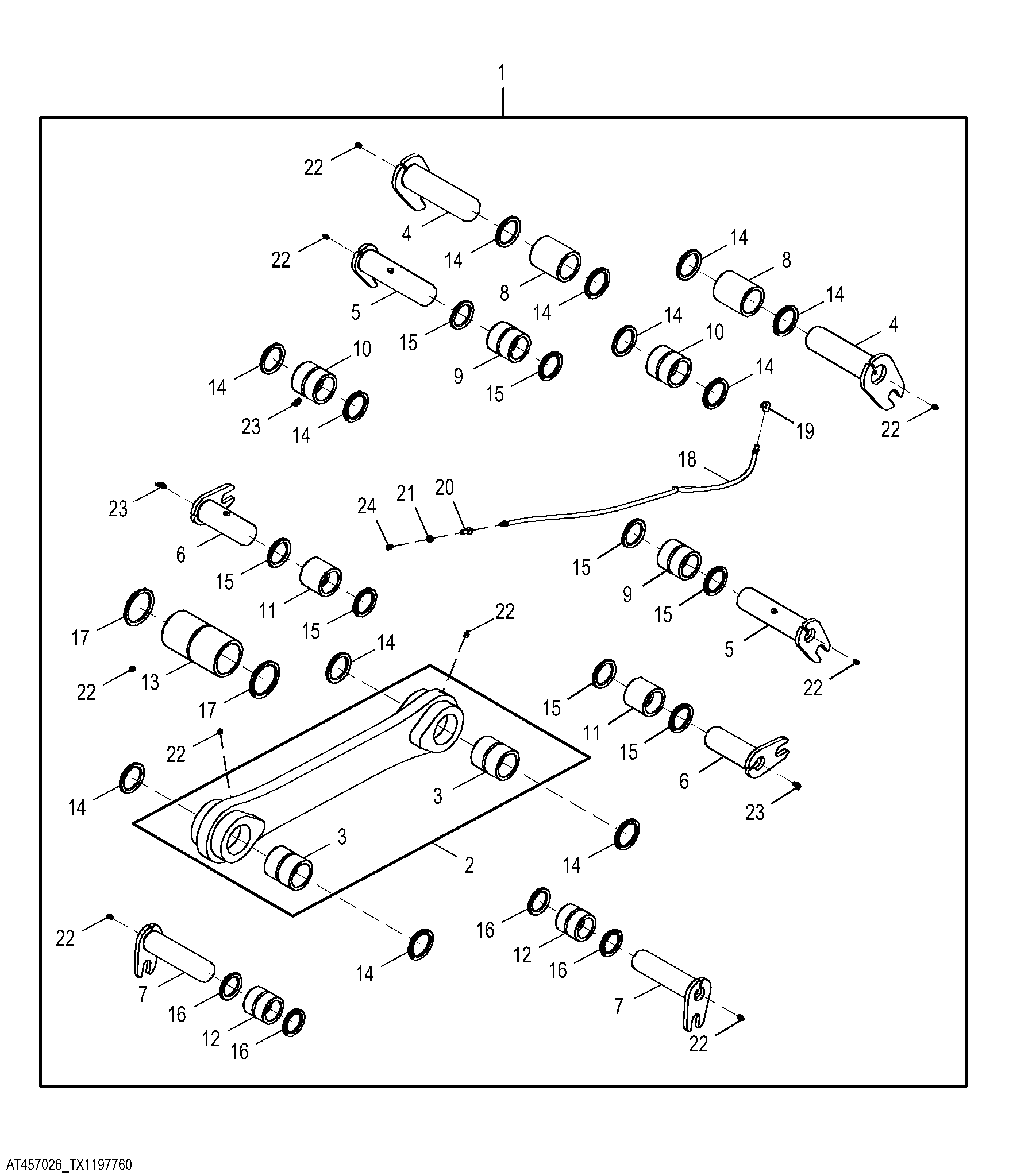 NeverGrease™ to Greased Linkage Conversion Kit, Z-Bar