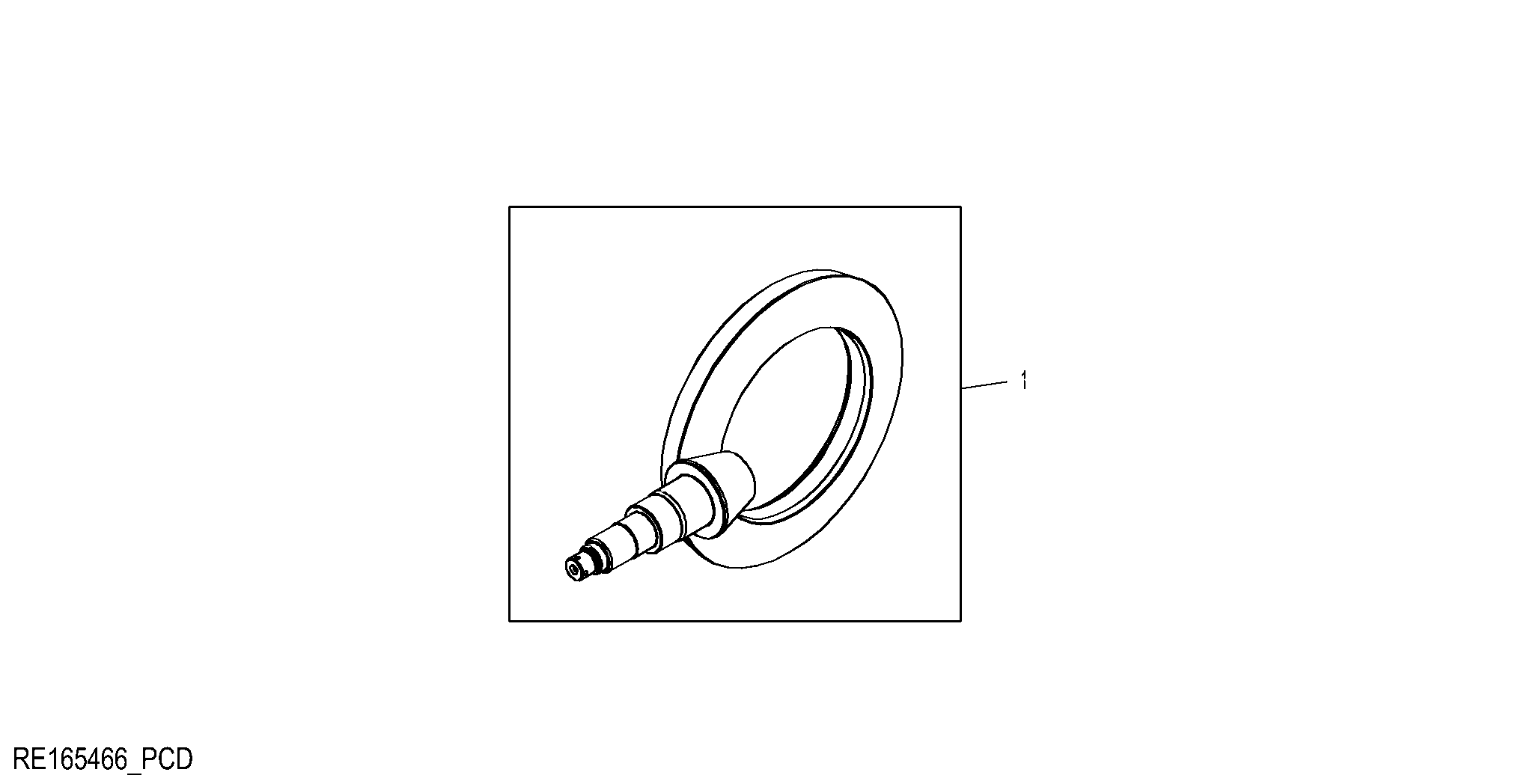 RE35712 Spiral Bevel Input Pinion and Ring Gear Set