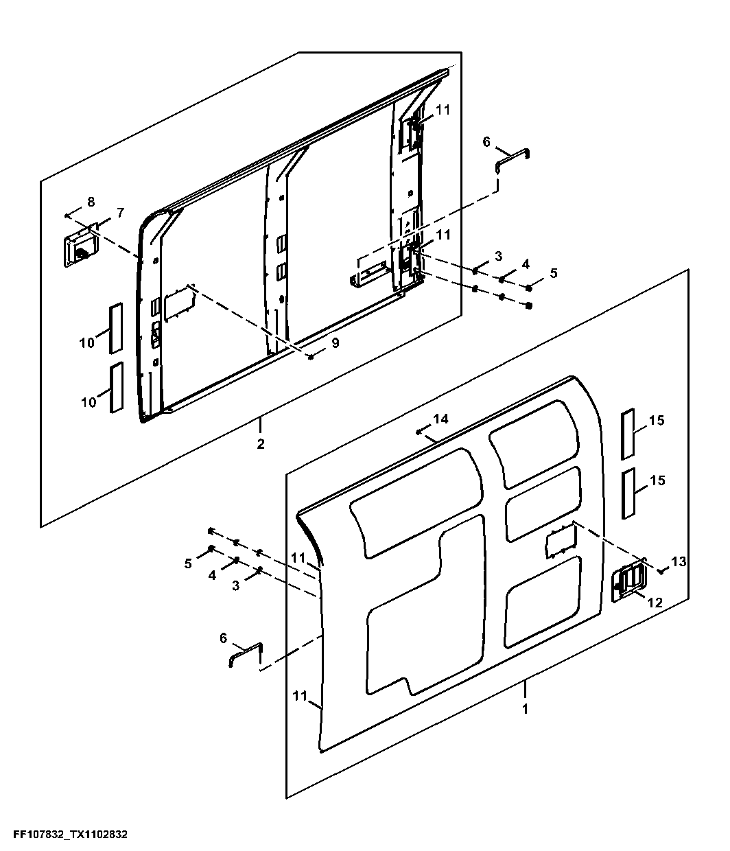 Cooling Package and Hydraulic Pump Compartment Doors
