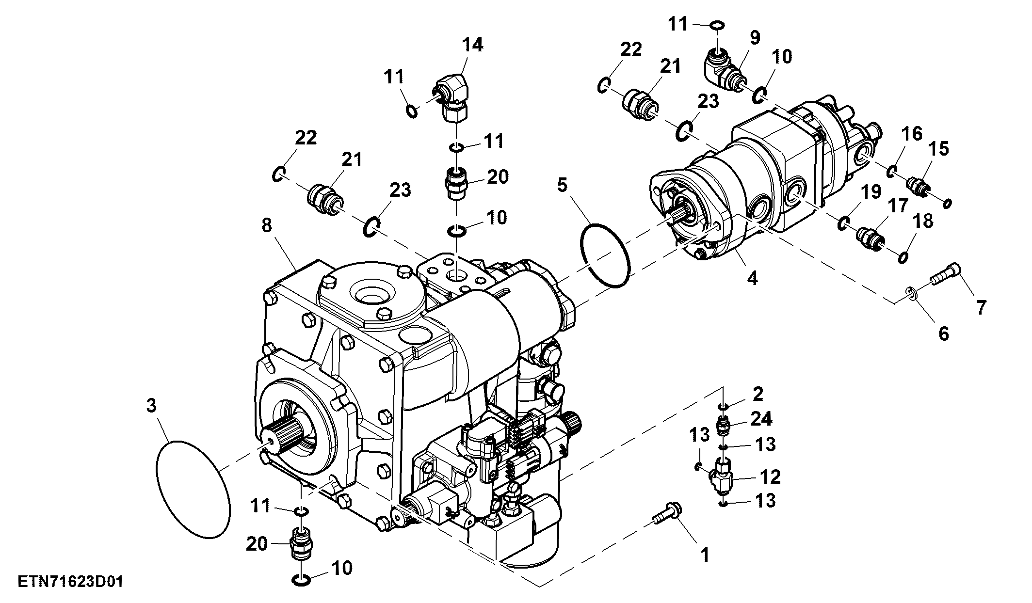 Hydraulic Pump W/ Automatic Feed Rate System