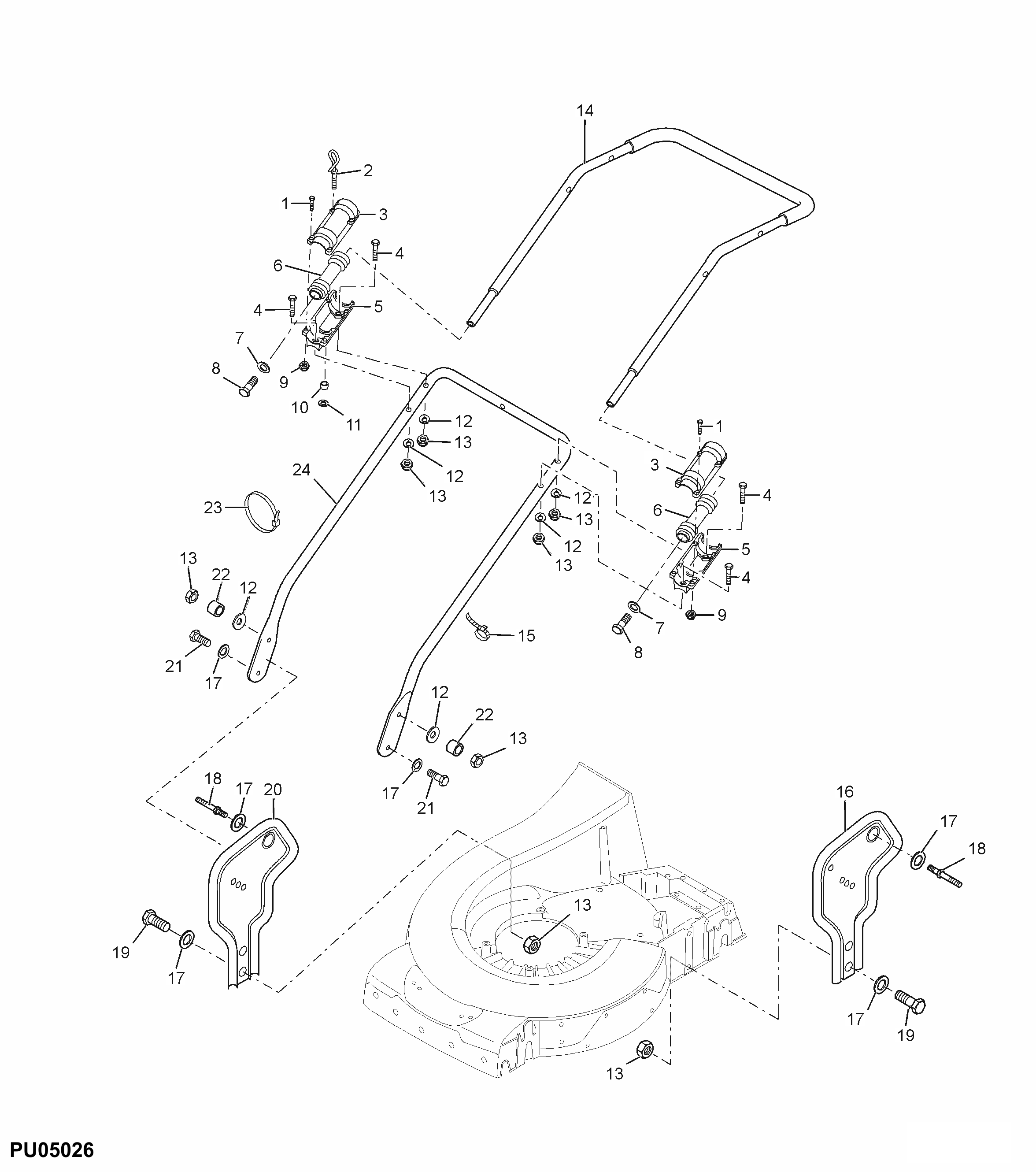 Handle, Vibration Absorber, Handle Mounting