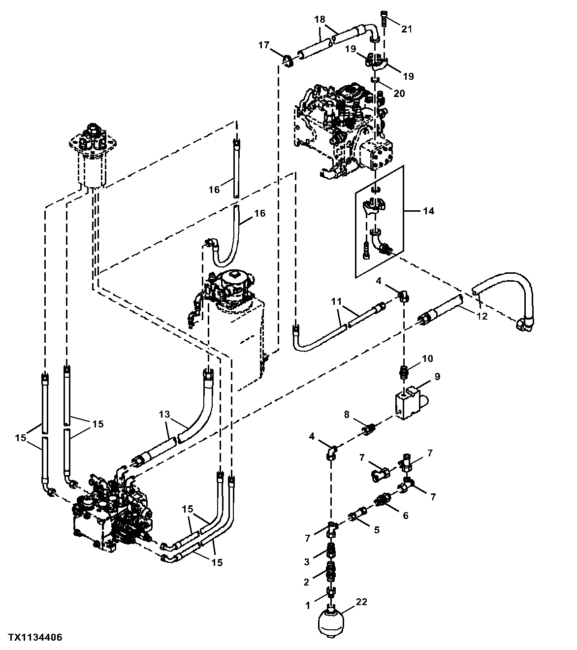 Pilot Accumulator, Hydraulic Hoses and Fittings