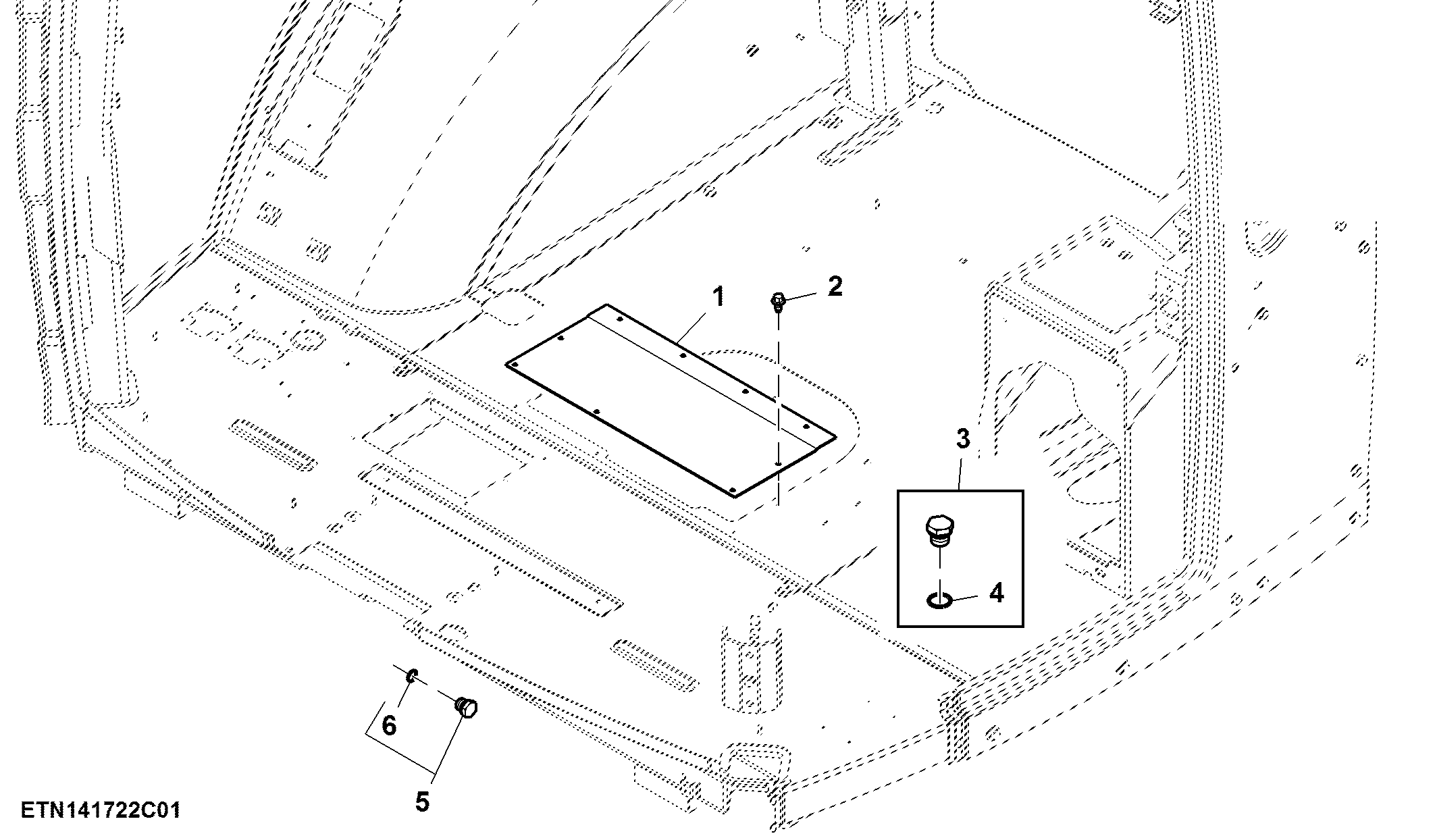 Plug, W/O Active Seat, Dual Pump (058001 - )