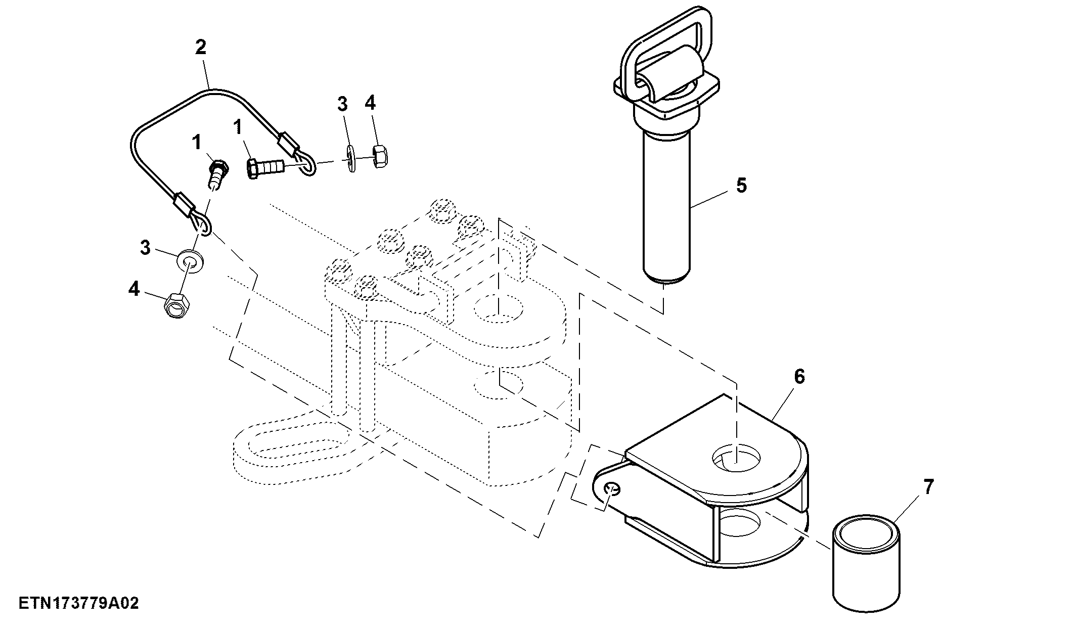 Drawbar Conversion, Category IV and V (2/2) ( - 811152)
