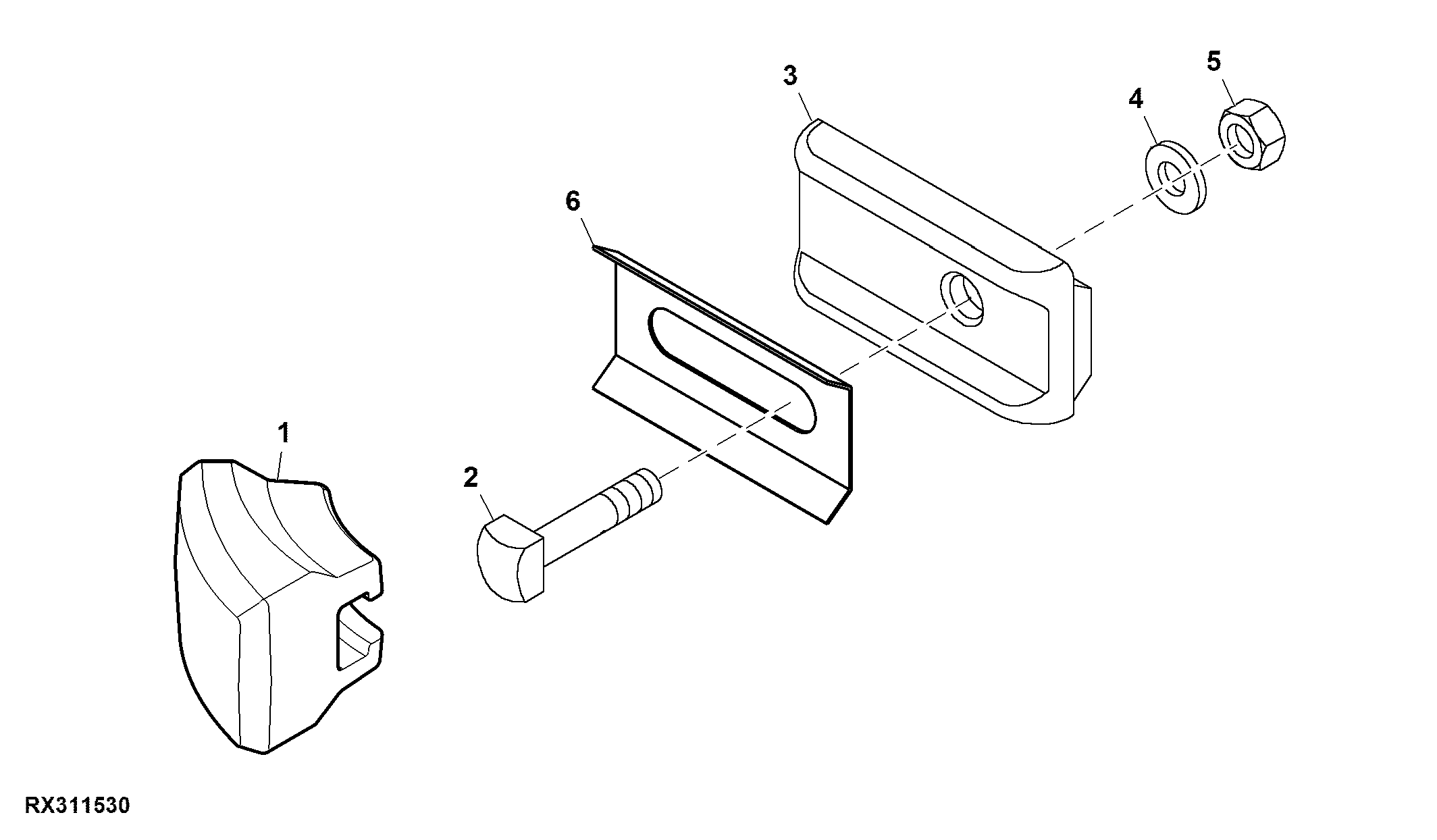 Draft Link Bumper, 10050 LB Hitch, Category 3N, W/ Implement Quick Coupler