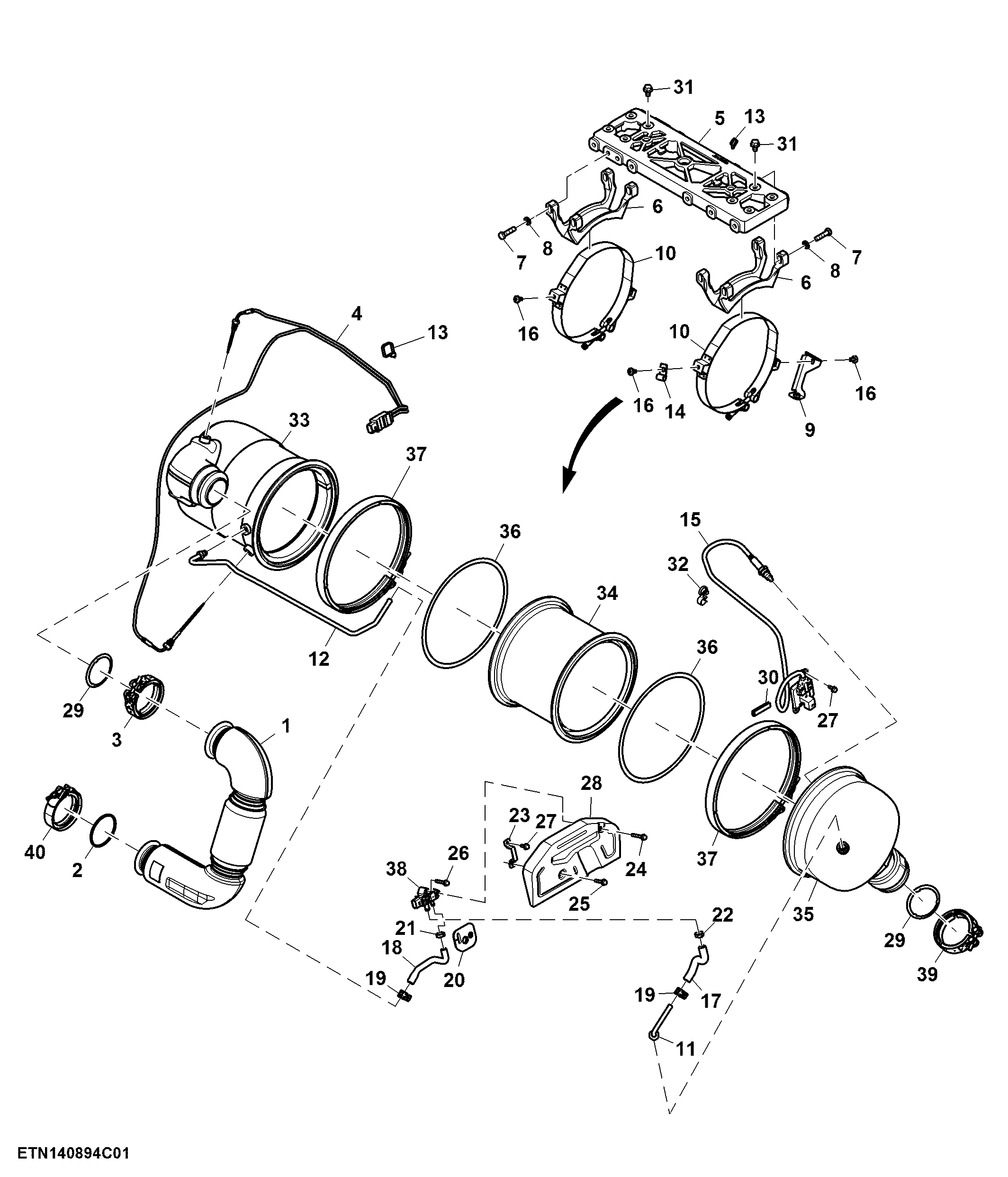 Aftertreatment, Exhaust System, Cab (866041 - )