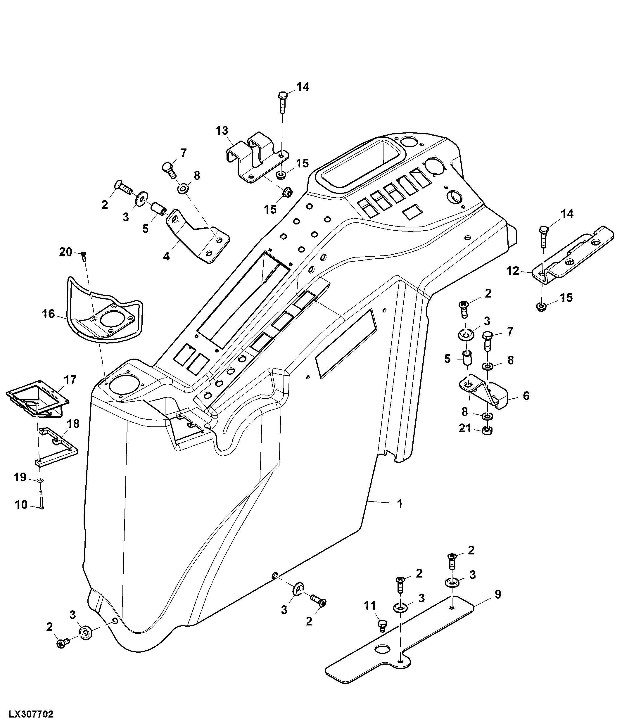 Side Console, Electrical Rockshaft Control, W/ Electrical Distributors, Cab ( - x09159)