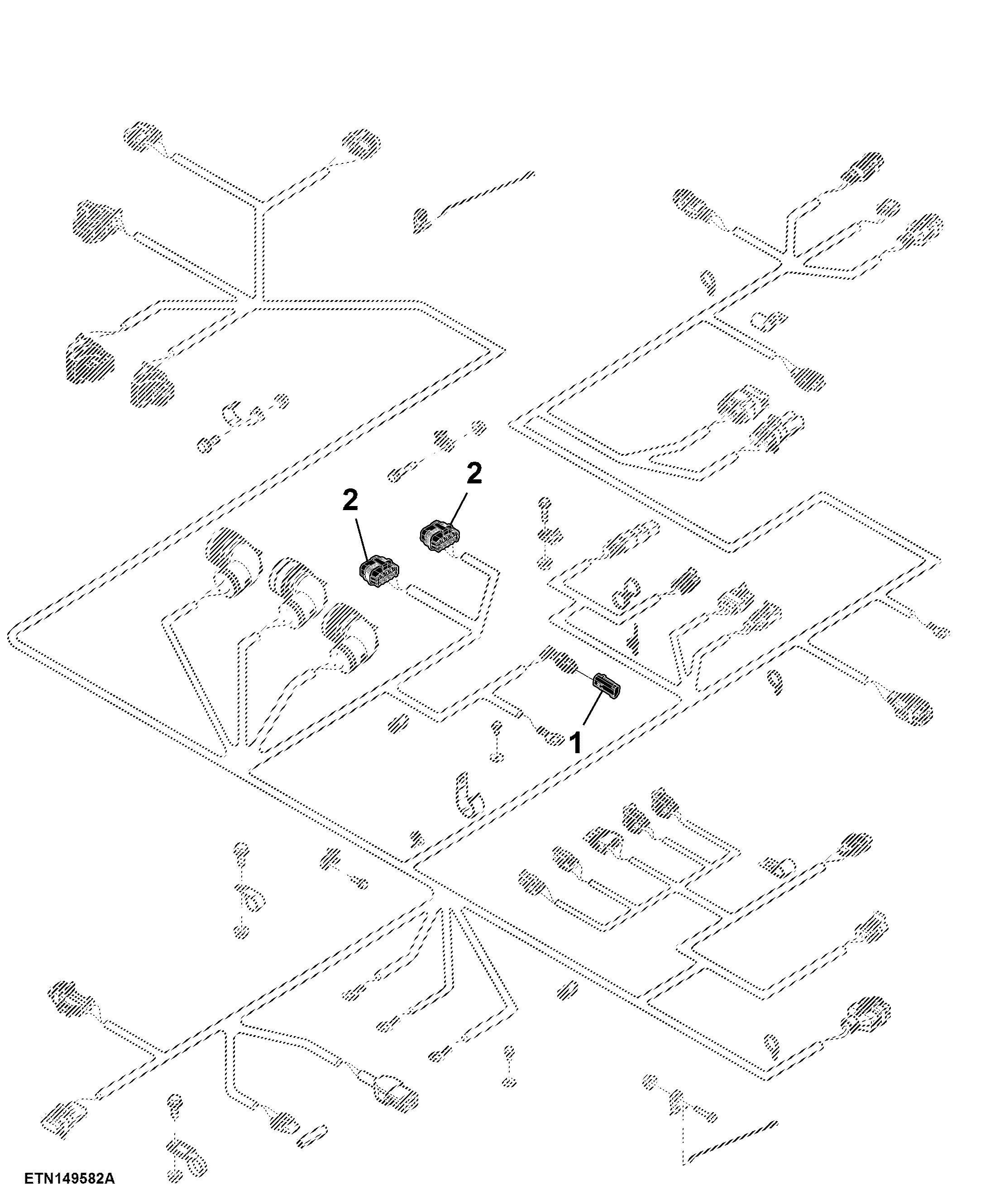 Wiring Harness Caps, Left Control Unit 2