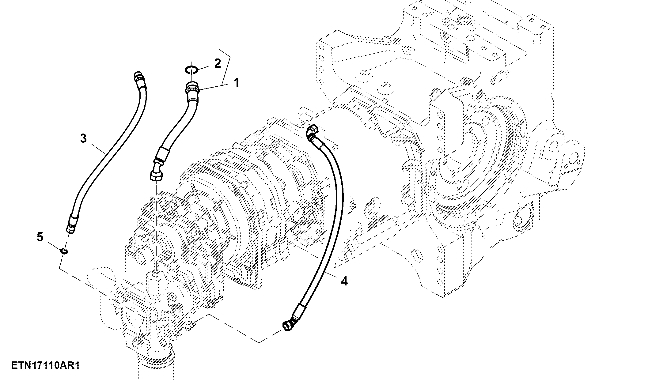 Hydraulic Pump Lines, 63 CC