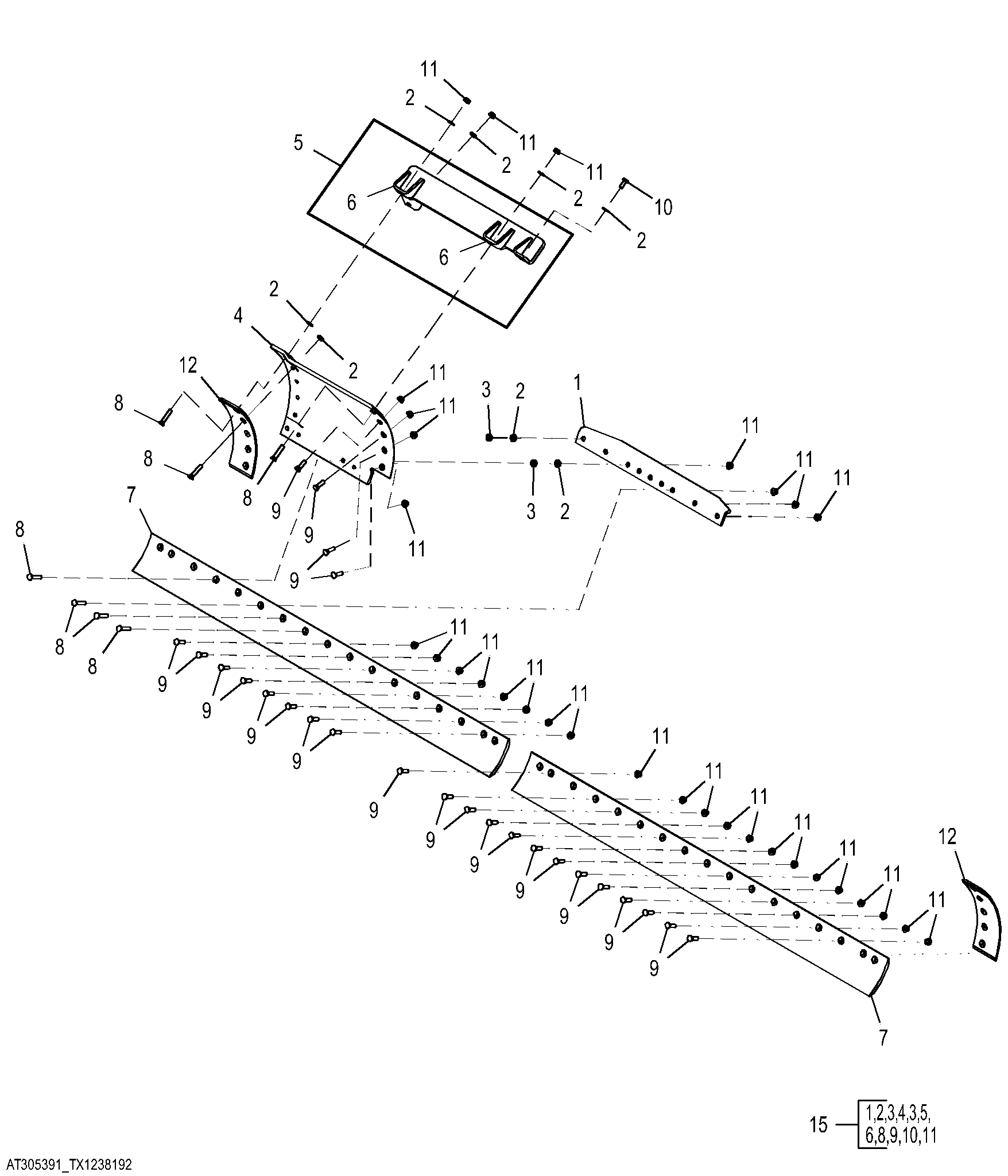 Right Moldboard Extension (27 in. With 5/8 in. Hardware)
