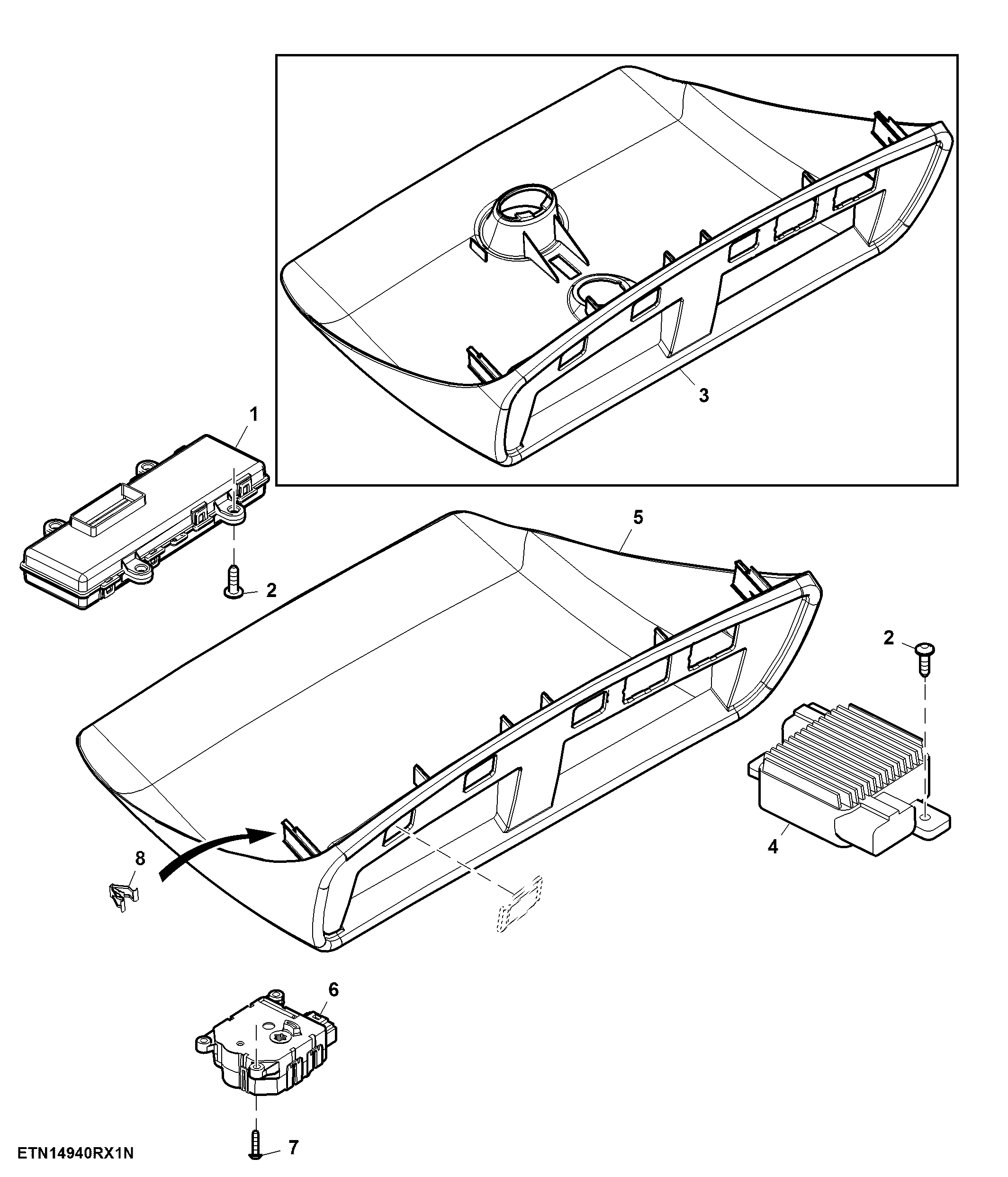 Control, Automatic Temperature Control, W/ Cab Switch Module, W/O Trailering Lights