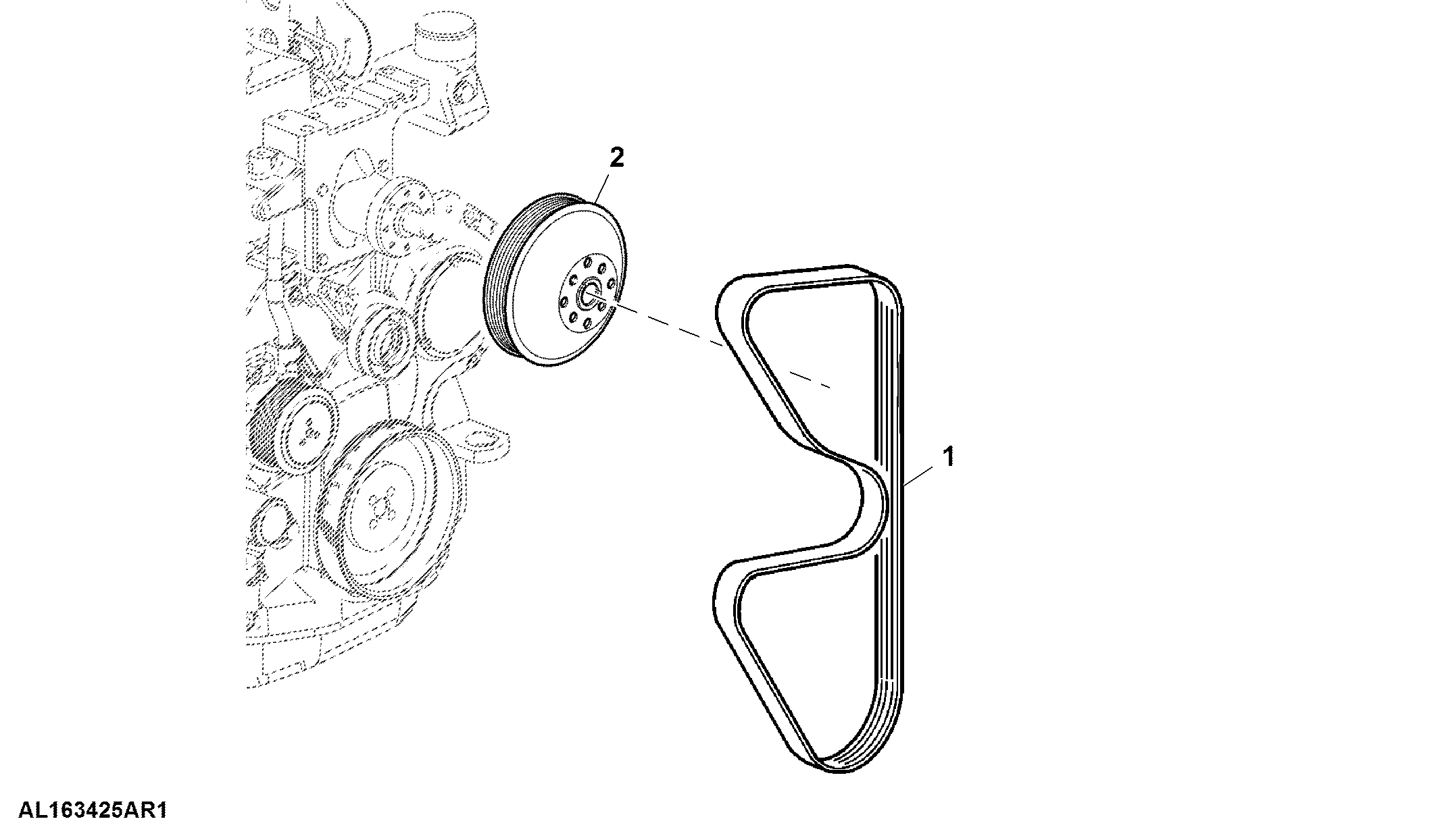 Drive Belt, Radiator Fan